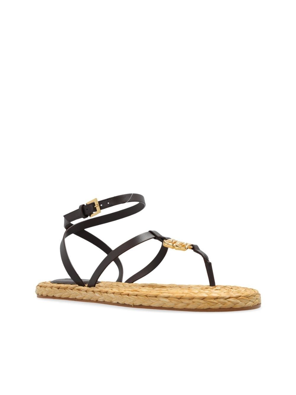 Givenchy o1srvl11e1225 4G Liquid Sandals in Brown Size US 7 / IT 37 - 4 Thumbnail