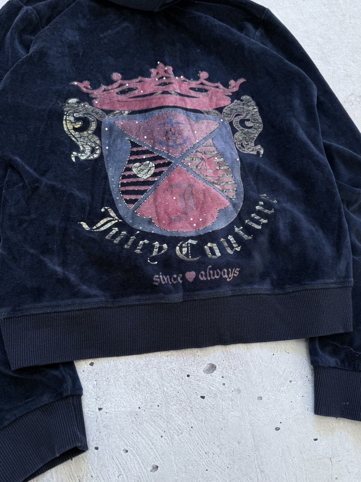 Hysteric Glamour VTG Juicy Couture Hysteric Glamour Style Velour Zip Hoodie Size L / US 10 / IT 46 - 2 Thumbnail