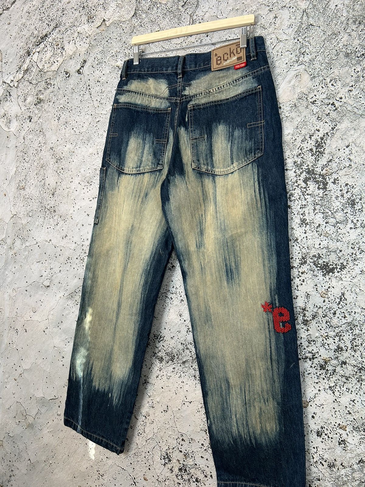 Ecko Unltd. Vintage Ecko Unltd Baggy Denim Jeans Wide Legs Rap Drill Y2K Size US 32 / EU 48 - 6 Thumbnail