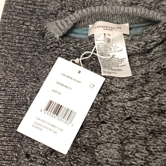 Lafayette 148 LAFAYETTE 148 NEW YORK Denim Yarn & Org Chambray Bomber - XS Size XS / US 0-2 / IT 36-38 - 16 Thumbnail
