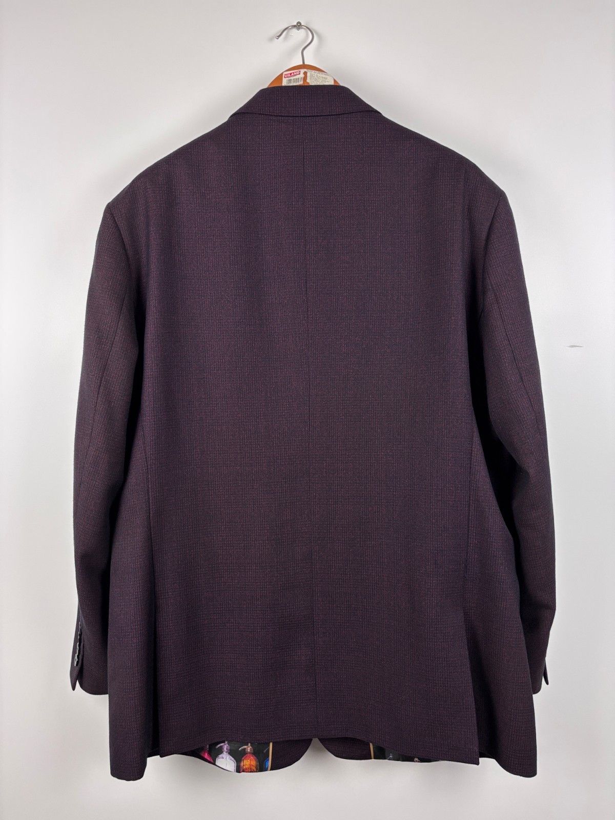 Other Cavani Caridi Wine Regular Check 3 Piece Suit EU 58R UK 48R Size 48R - 5 Thumbnail