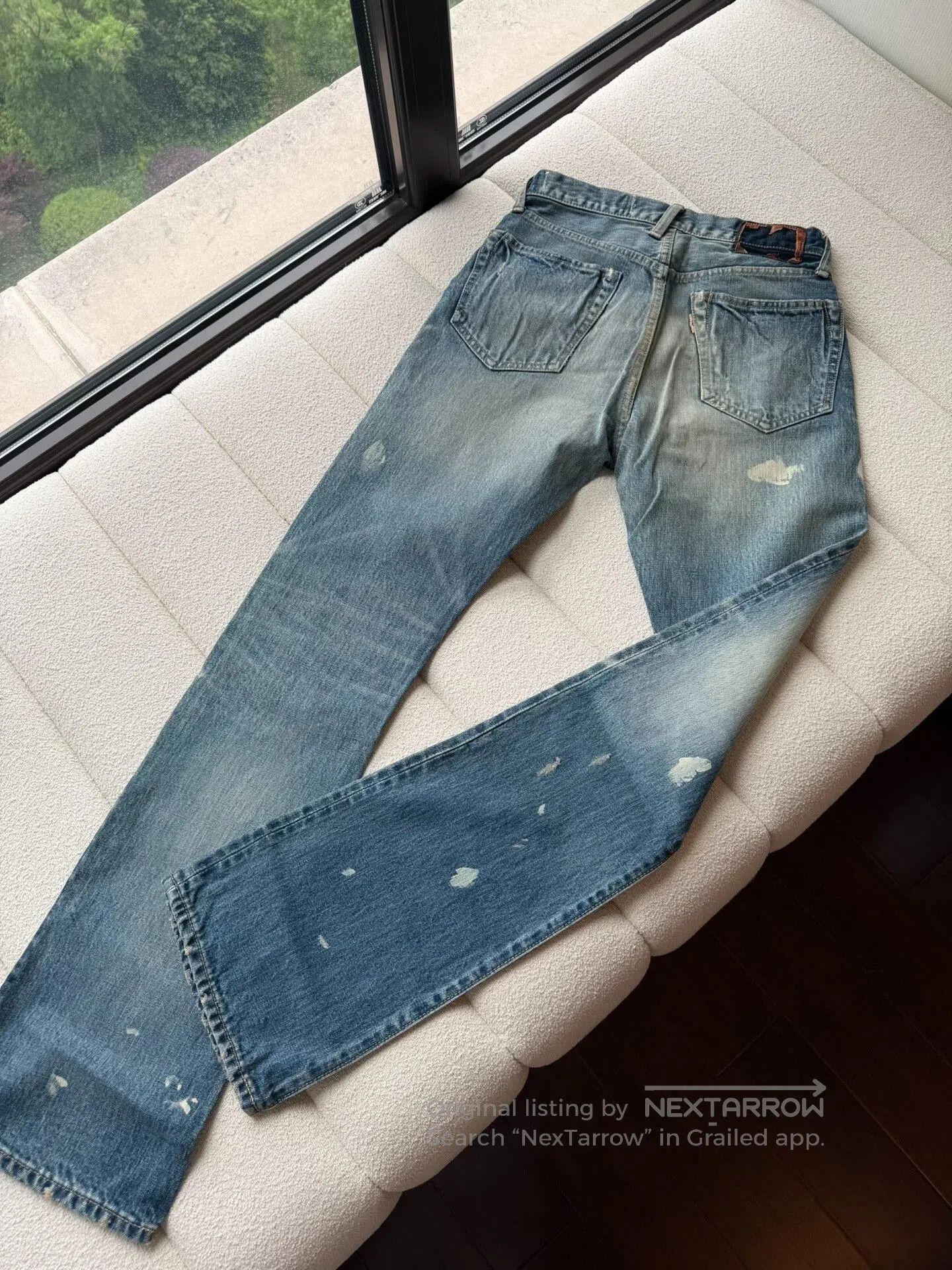 Kapital blue flared denim pants for women. Size 28" / US 6 / IT 42 - 4 Thumbnail