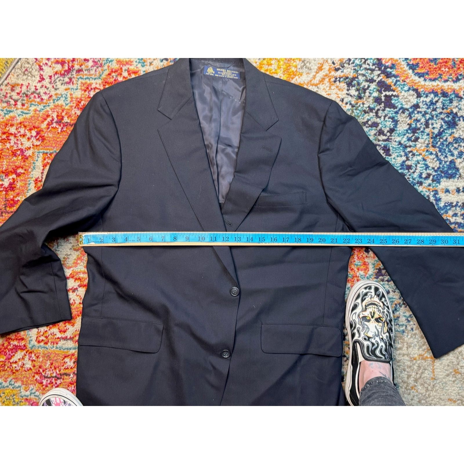 Brooks Brothers Brooks Brothers Navy Wool Two-Button Blazer Mens Jacket 42R Size US XXL / EU 58 / 5 - 4 Thumbnail