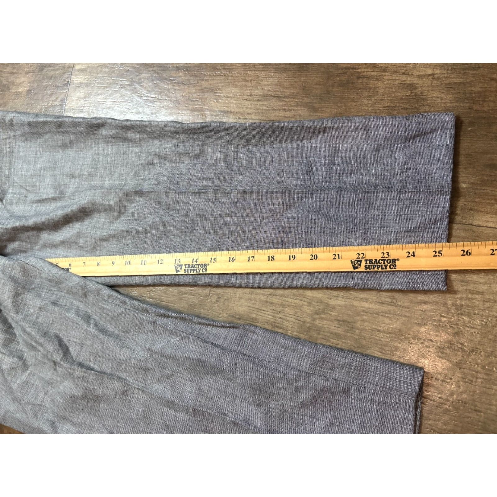 Talbots Talbots Pants Womens Size 10 Gray Dress Pants Classic Side Zip Wool Linen Blend Size 32" / US 10 / IT 46 - 2 Thumbnail