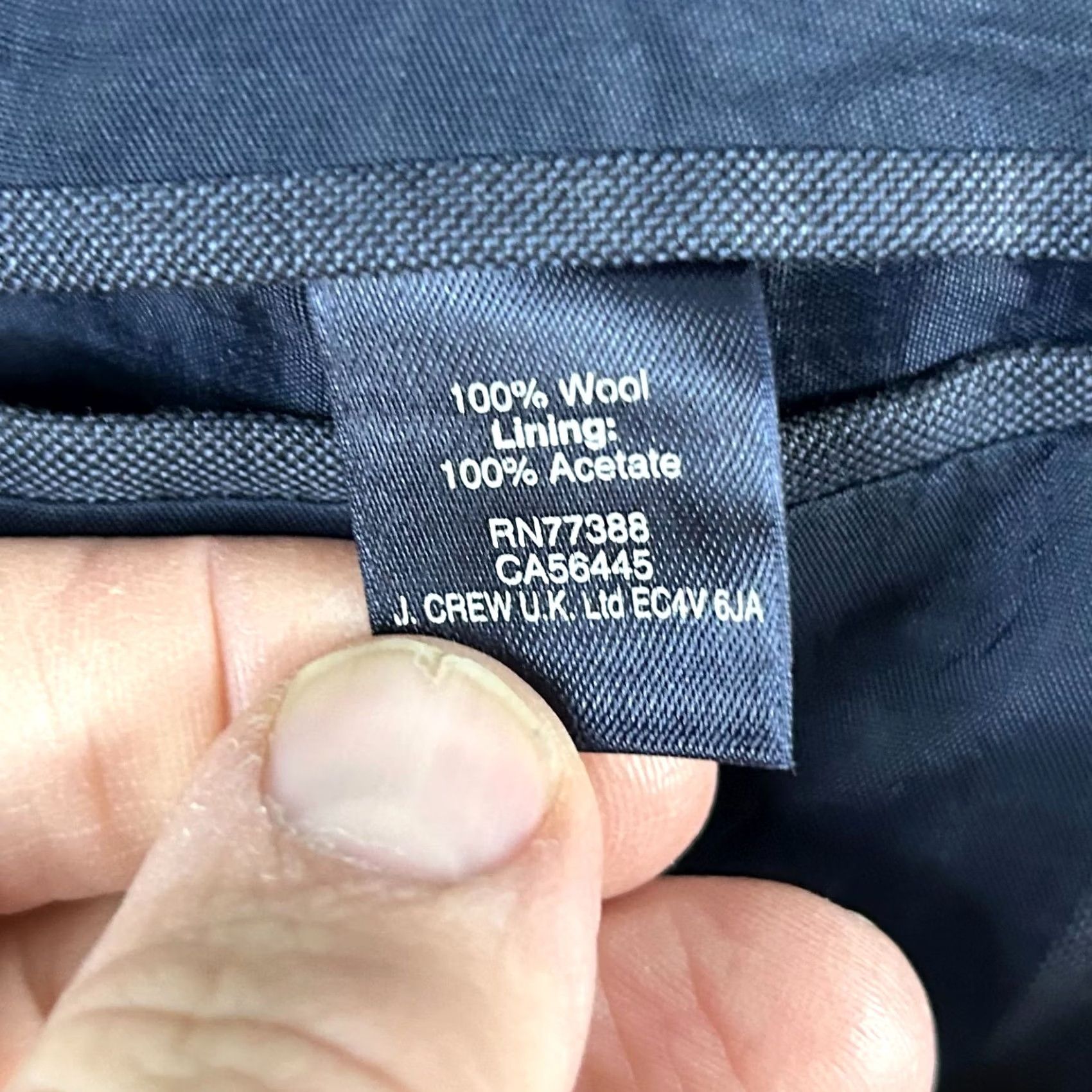 J.Crew J.CREW Thompson Sport Coat 42R Wool Dark Blue Two-Button Double-Vented Jacket/Coat Mens Regular Blue Wool 42R Deux-Button Notch Lapel Vintage No Size US XS / EU 42 / 0 - 4 Thumbnail