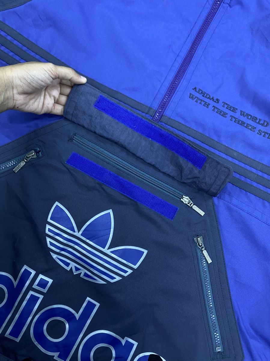 Adidas 🔥RARE Vintage Adidas Three Stripes Pullover Anorak Jacket Size US L / EU 52-54 / 3 - 11 Thumbnail