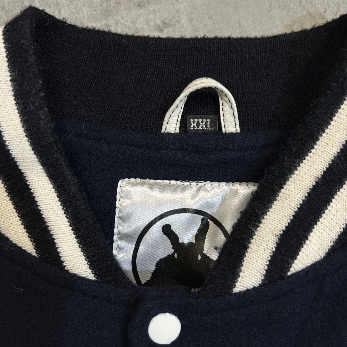 basketcase gallery Basketcase Gallery Leather Varsity Jacket Size US XL / EU 56 / 4 - 4 Thumbnail