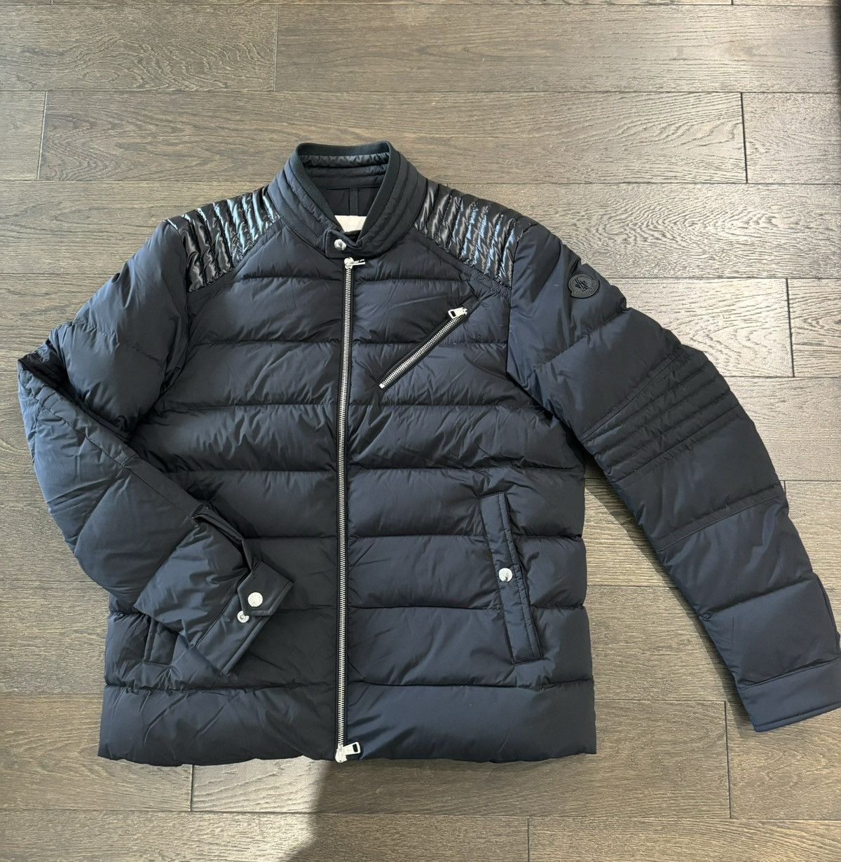 Moncler Moncler Downfilled Biker Jacket - Black Size US M / EU 48-50 / 2 - 2 Thumbnail