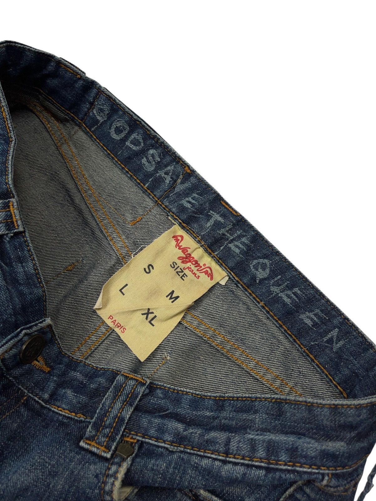 Hysteric Glamour Vintage y2k Distressed Denim Mini Skirt Union Jack Flag Size 32" / US 10 / IT 46 - 8 Thumbnail