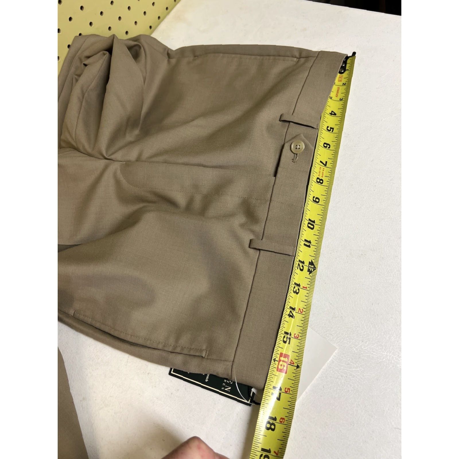 Ralph Lauren Lauren Ralph Lauren New Comfort Wool Chino Pants 34x34 Men Flat Front Tan Beige 125 Size US 38 / EU 54 - 6 Thumbnail