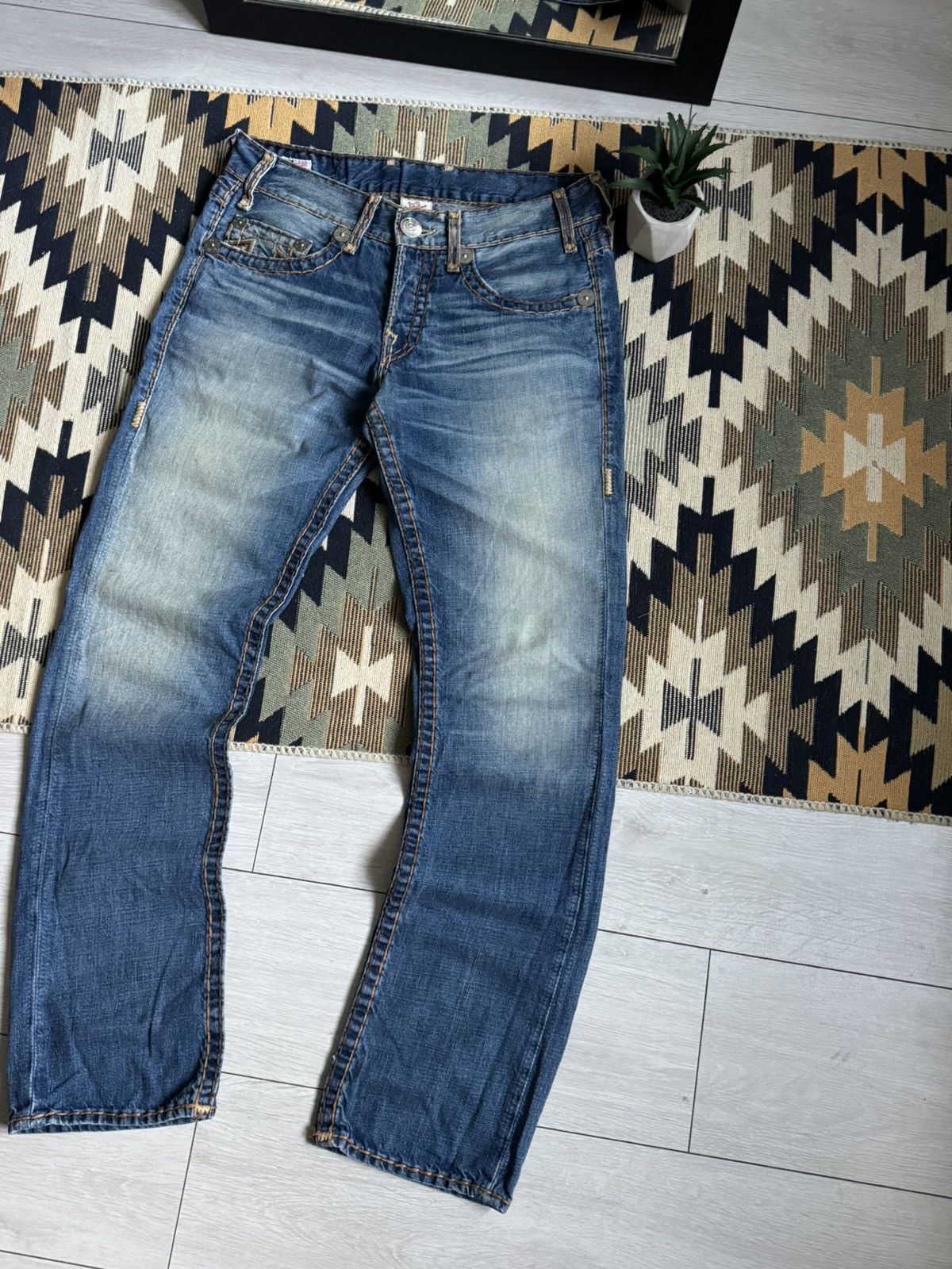 True Religion Vintage True Religion USA Hype Baggy Denim Jeans Size US 32 / EU 48 - 10 Thumbnail