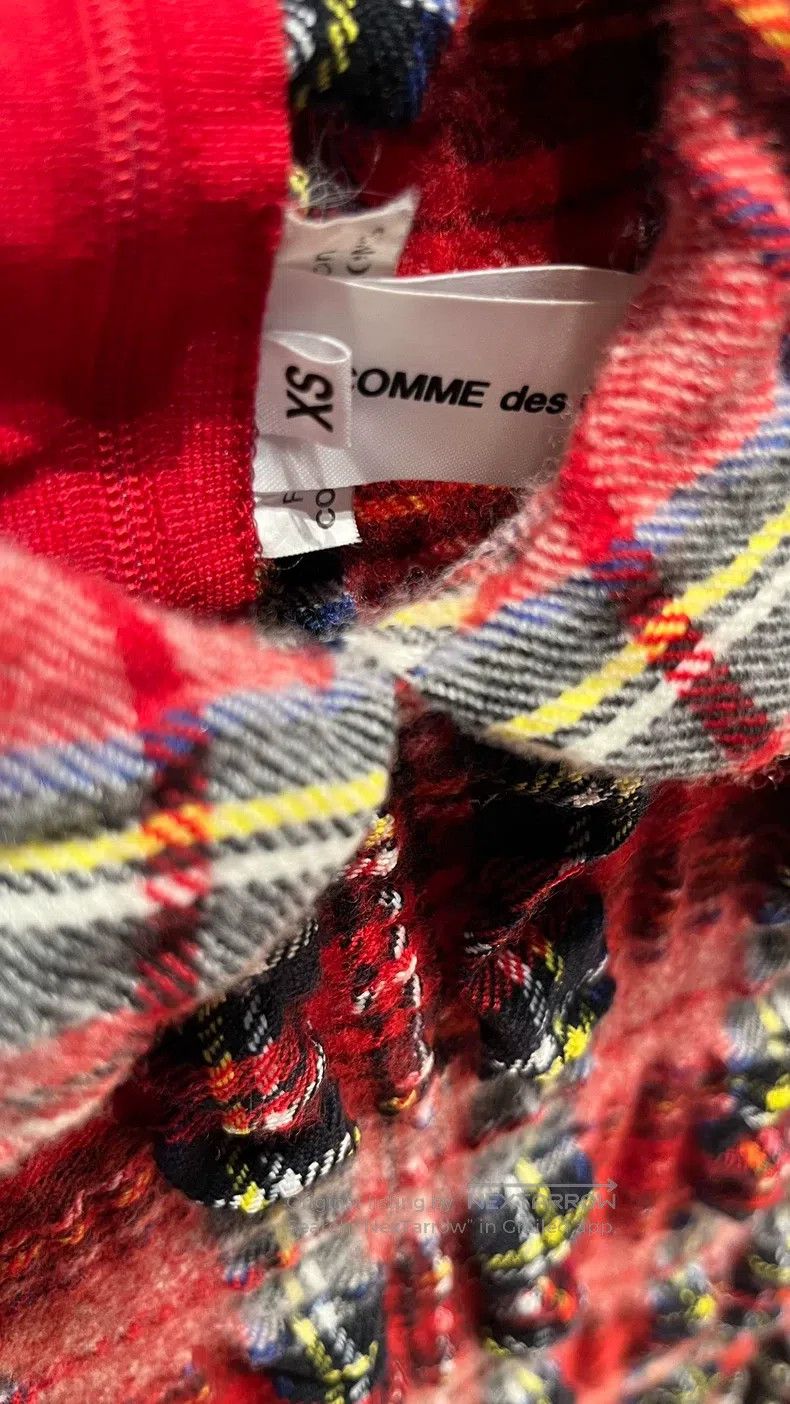 Comme des Garcons Comme Des Garcons Crinkled Wool Scottish Plaid Collar Shor Size XS / US 0-2 / IT 36-38 - 3 Thumbnail