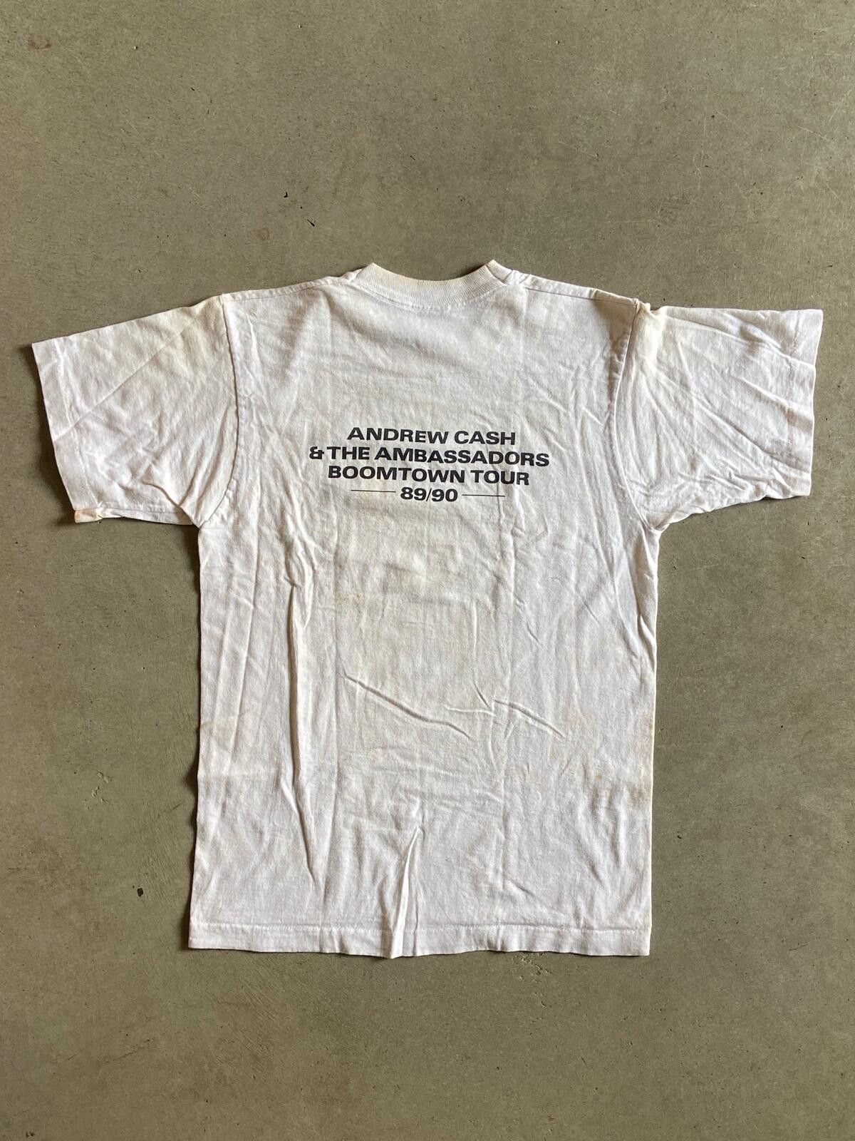 Other VTG Thrashed Andrew Crash Boomtown Concert Tee Sz Med Size US M / EU 48-50 / 2 - 4 Thumbnail