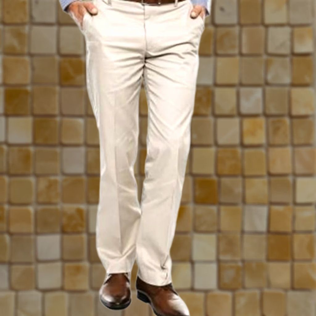 Dockers VINTAGE DOCKERS Mens Flat Front Straight Leg Pants Beige 40 32 Button Zip N/A Size US 40 / EU 56 - 1 Preview