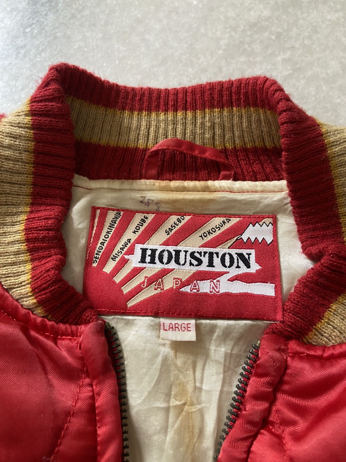 Japanese Brand Vintage Houston Sukajan Dragon Jacket Size US L / EU 52-54 / 3 - 9 Thumbnail