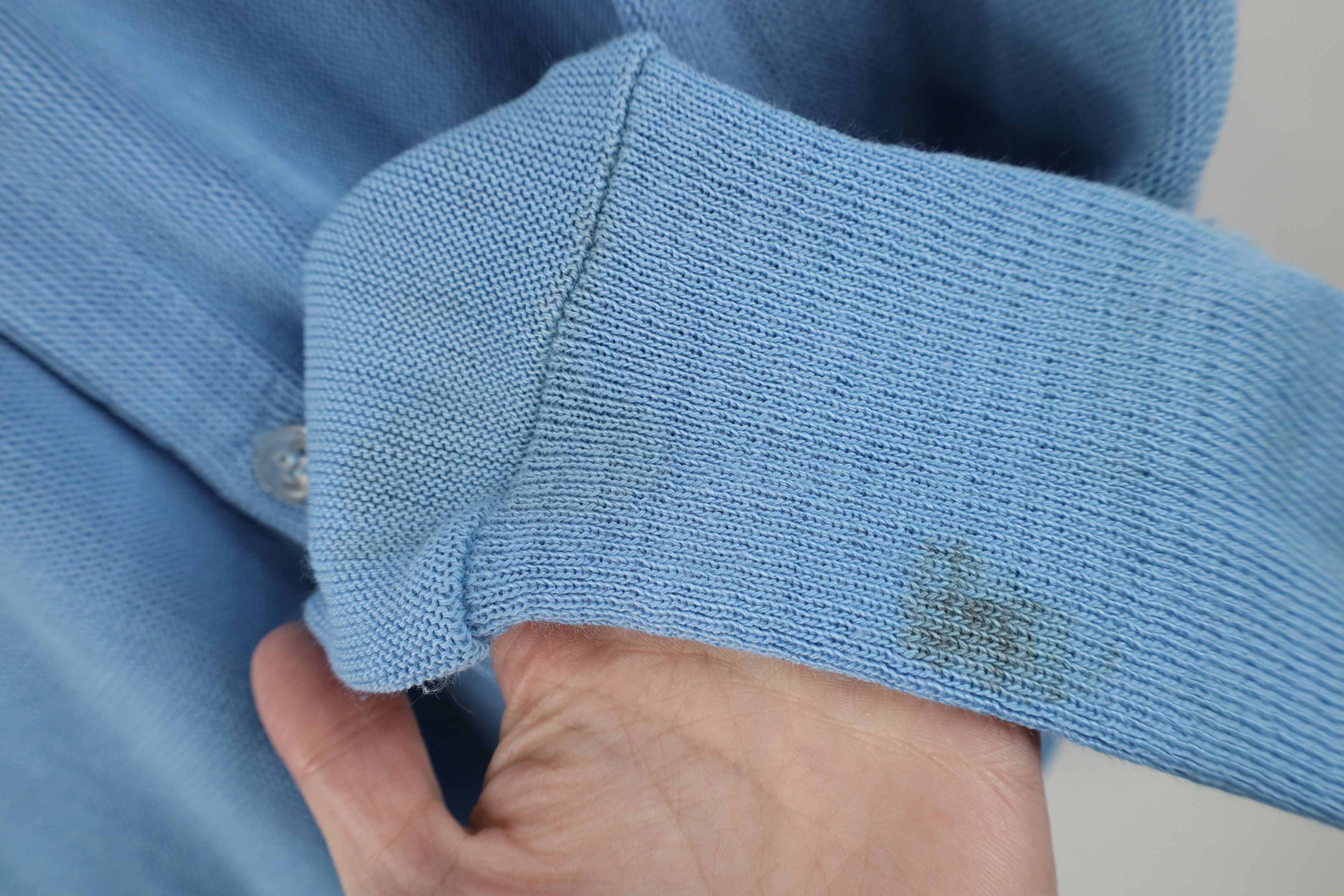 Vintage Vintage 60s 70s Knit Cardigan Sweater Carolina Blue USA Size US S / EU 44-46 / 1 - 4 Thumbnail