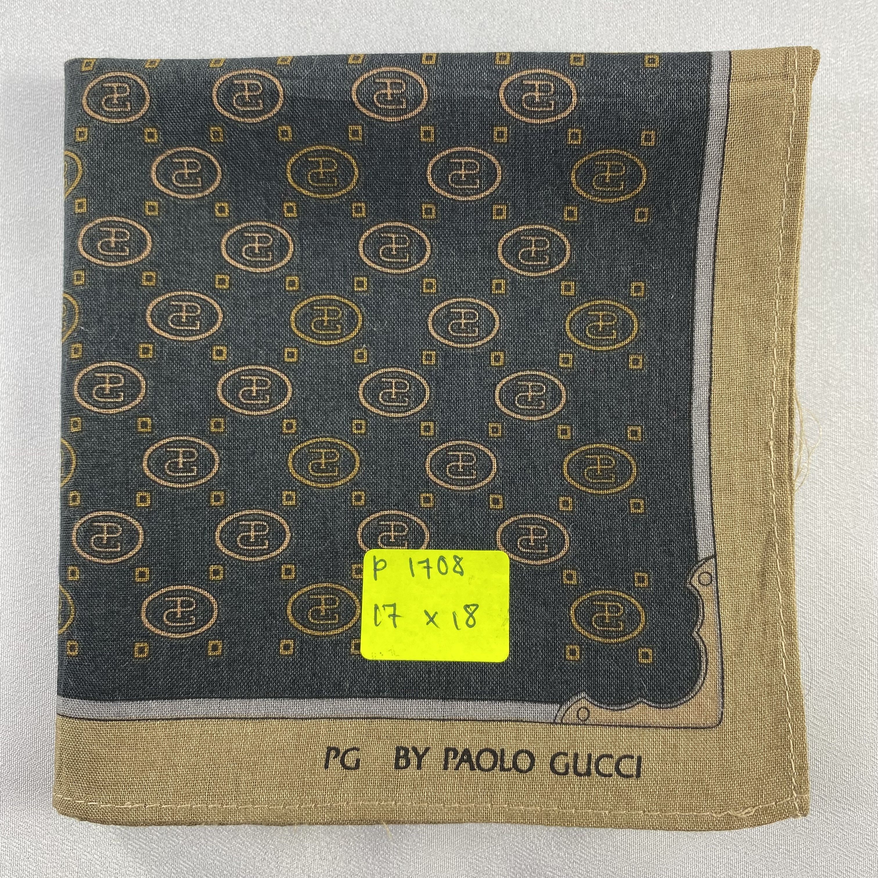 Paolo Gucci × Vintage Paolo Gucci Handkerchief / Neckerchief / Bandana-P1708 Size ONE SIZE - 5 Thumbnail