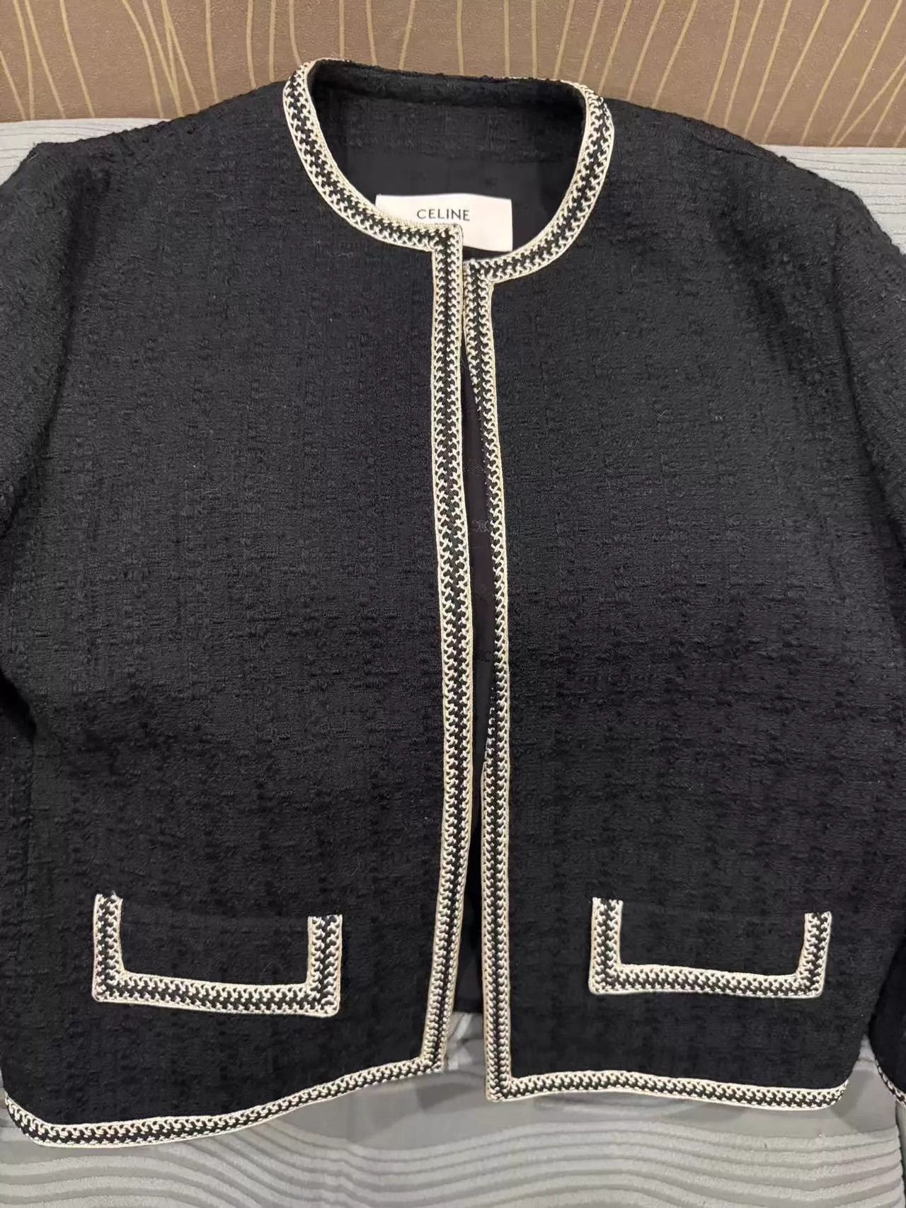 Celine Celine Quilted Wool Jacket Size 42 Size M / US 6-8 / IT 42-44 - 2 Thumbnail
