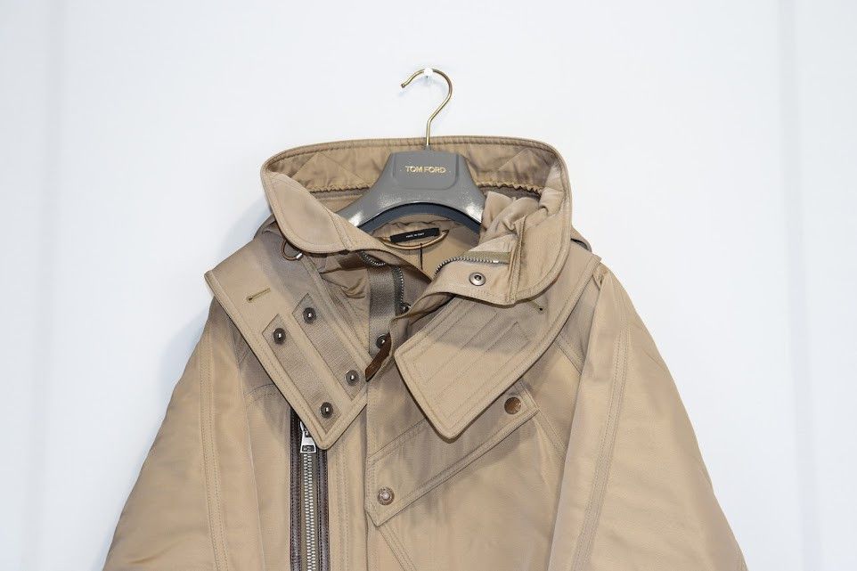 Tom Ford o1rshd1 Cargo Parka Jacket in Beige Size US M / EU 48-50 / 2 - 4 Thumbnail