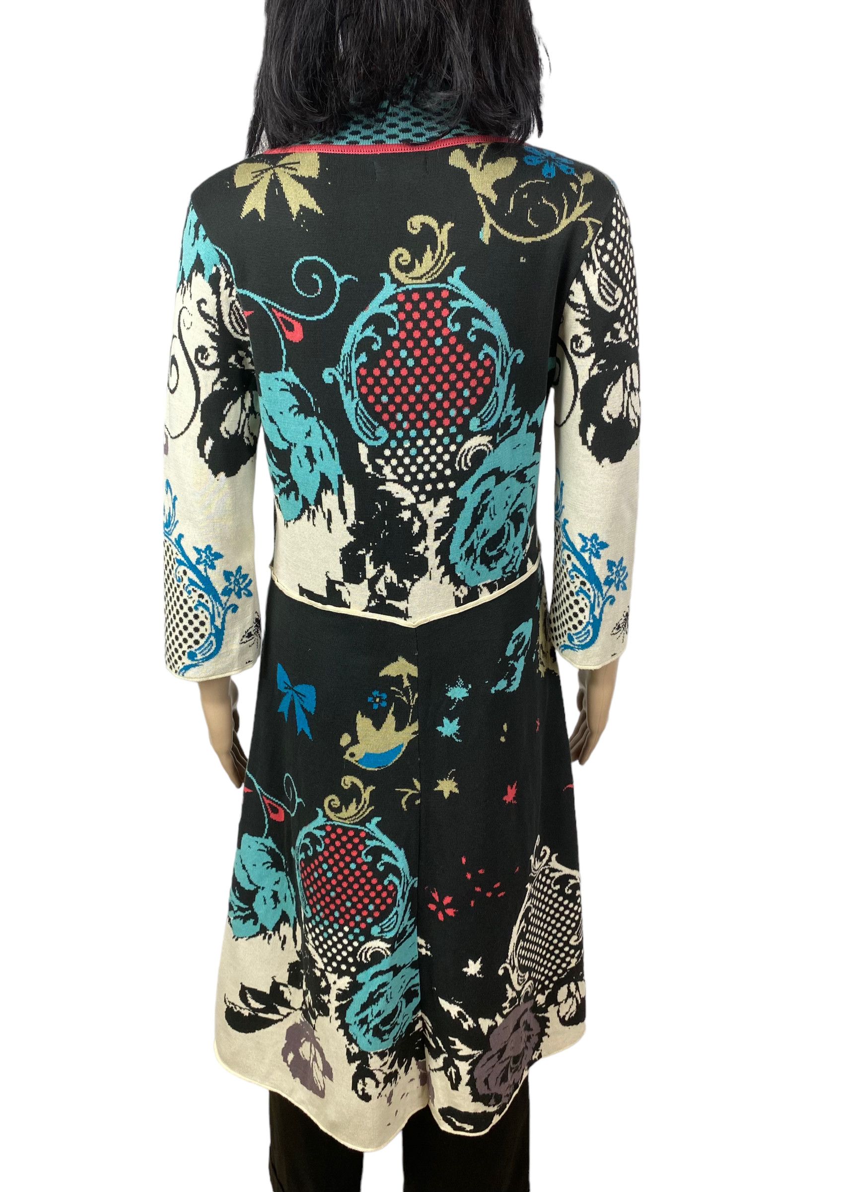 Designer IVKO woman knit printed coat size S Size S / US 4 / IT 40 - 8 Thumbnail