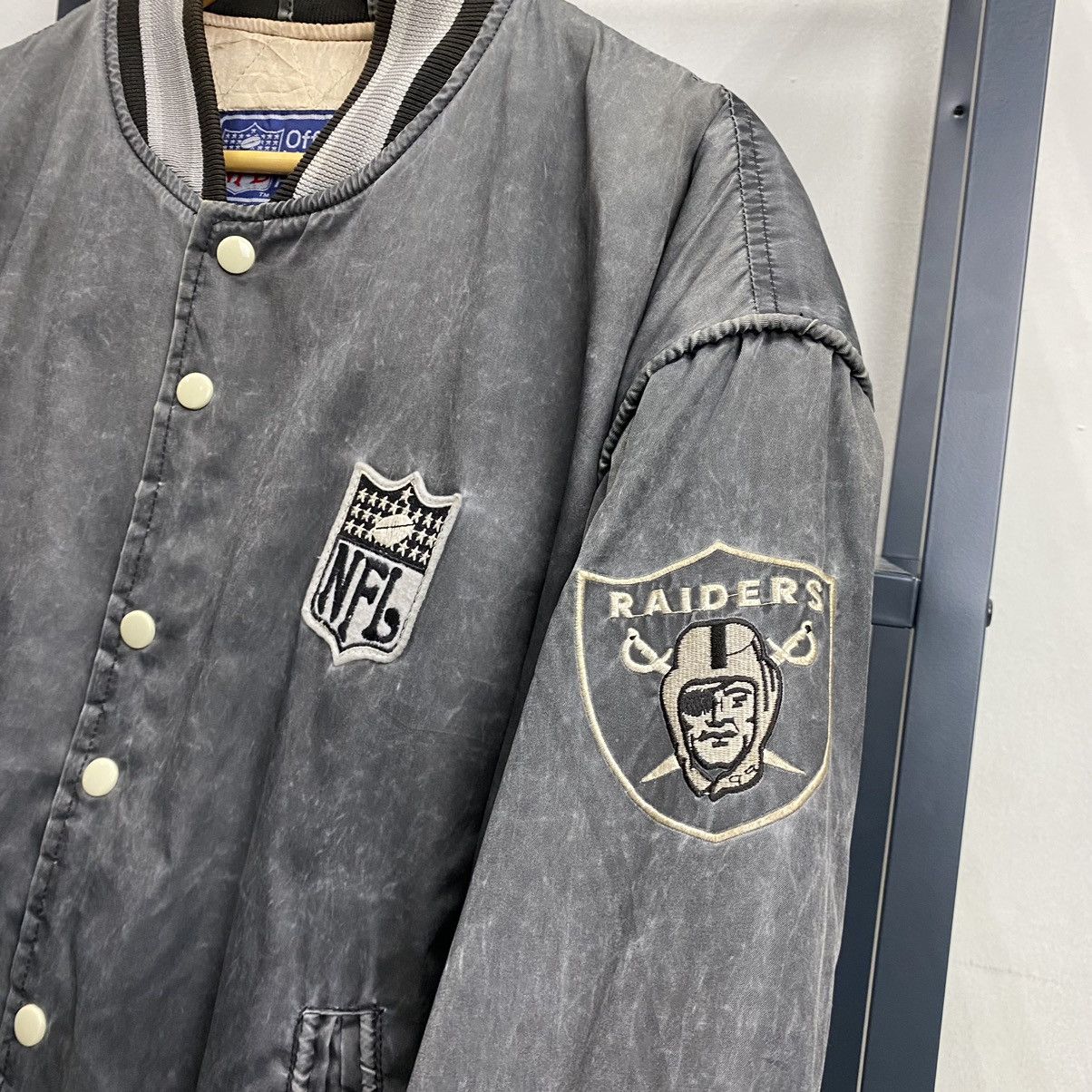NFL × Vintage Vintage 90’s Raiders Los Angeles NFL Campri Team Line Bomber Size US M / EU 48-50 / 2 - 14 Thumbnail