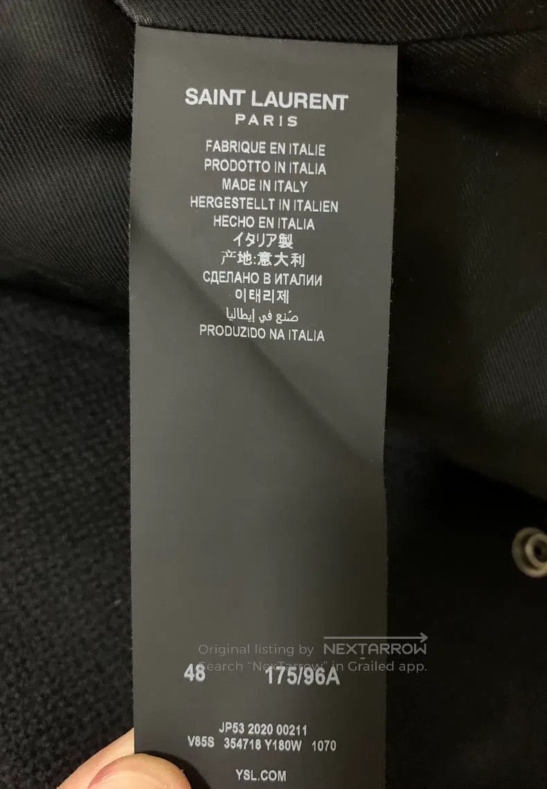 Saint Laurent Paris Saint Laurent Paris Black and White Wool and Leather Baseb Size US M / EU 48-50 / 2 - 4 Thumbnail