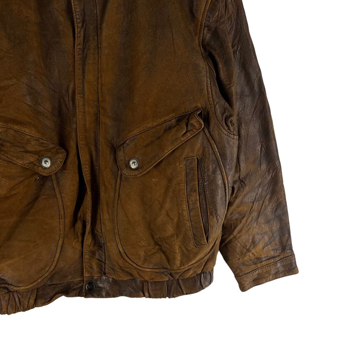 Vintage 🔥VTG GENUINE LEATHER JACKET FLIGHT RIOT RIOT BONDAGE Size US M / EU 48-50 / 2 - 5 Thumbnail