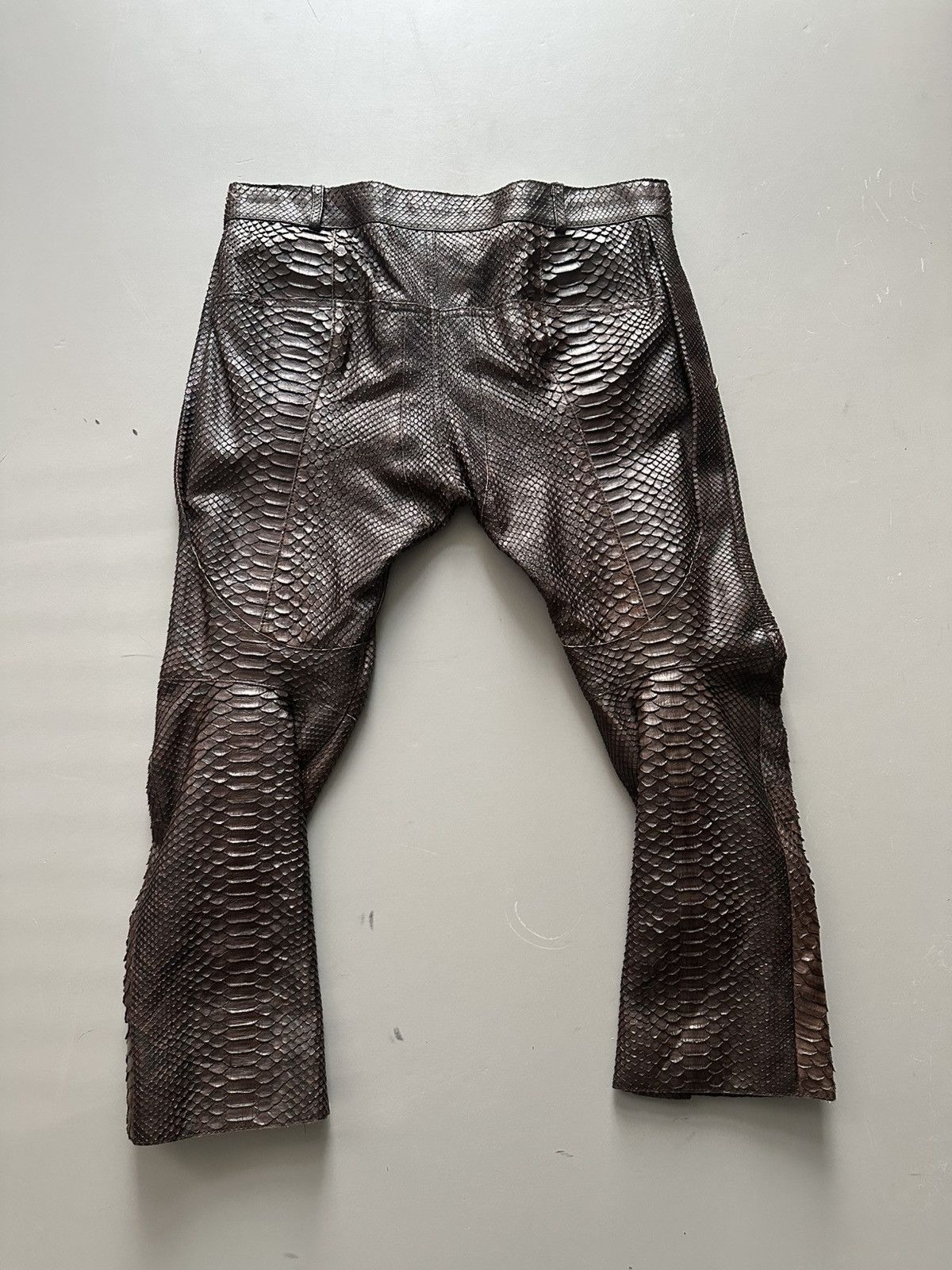 Haider Ackermann 1 of 1 Python Biker Cropped Trousers Size US 30 / EU 46 - 7 Thumbnail