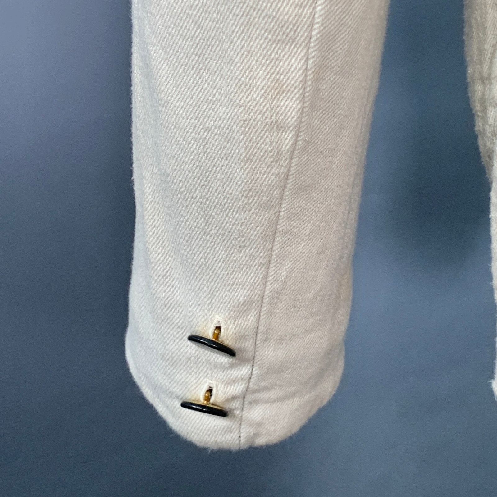 Nice Collective NICE COLLECTIVE Size M Beige Brown Textured Cotton Jacket Size US M / EU 48-50 / 2 - 4 Thumbnail