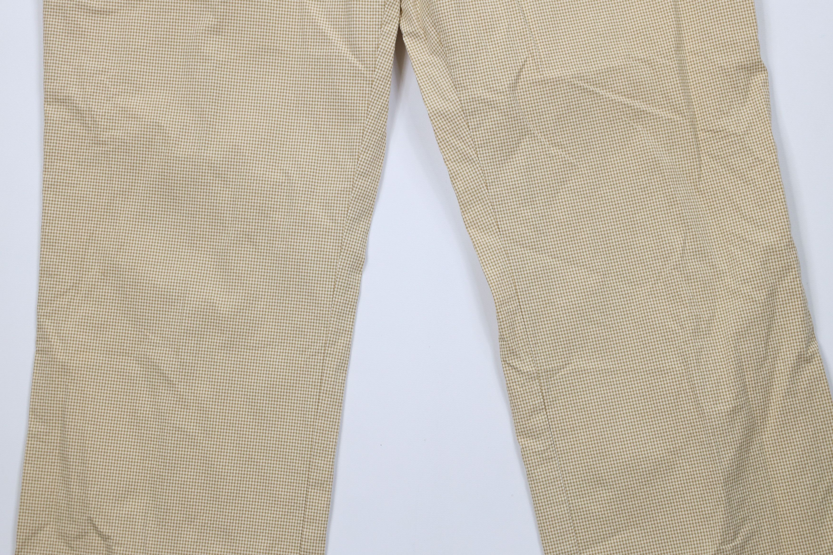 Vintage Vintage 90s Streetwear Wide Leg Chino Pants Beige Plaid Size US 36 / EU 52 - 3 Thumbnail
