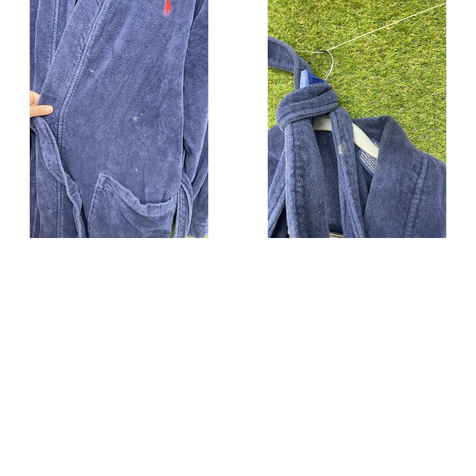 Polo Ralph Lauren Polo Ralph Lauren Robe Bath Mens Small Blue Heavy Terry Shawl Belted Lounge Size US S / EU 44-46 / 1 - 9 Thumbnail