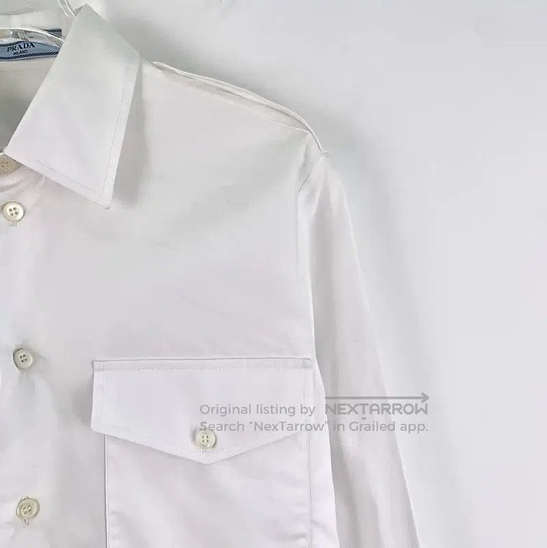 Other Prada White Cotton Women's Shirt. Size S / US 4 / IT 40 - 3 Thumbnail