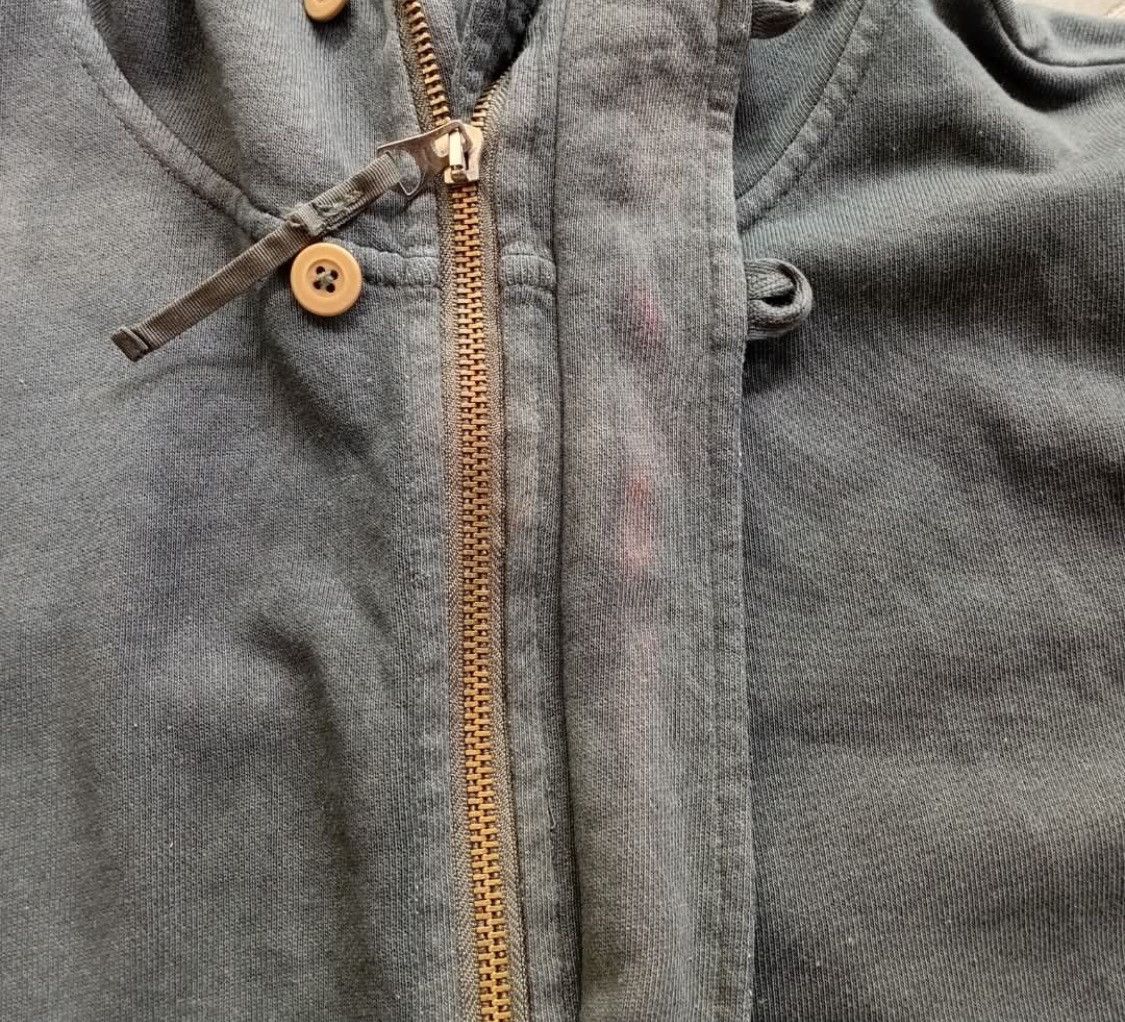 Le Grande Bleu (L.G.B.) Faded Diesel Raw cutting fabrics zip hoodie Size US M / EU 48-50 / 2 - 3 Thumbnail