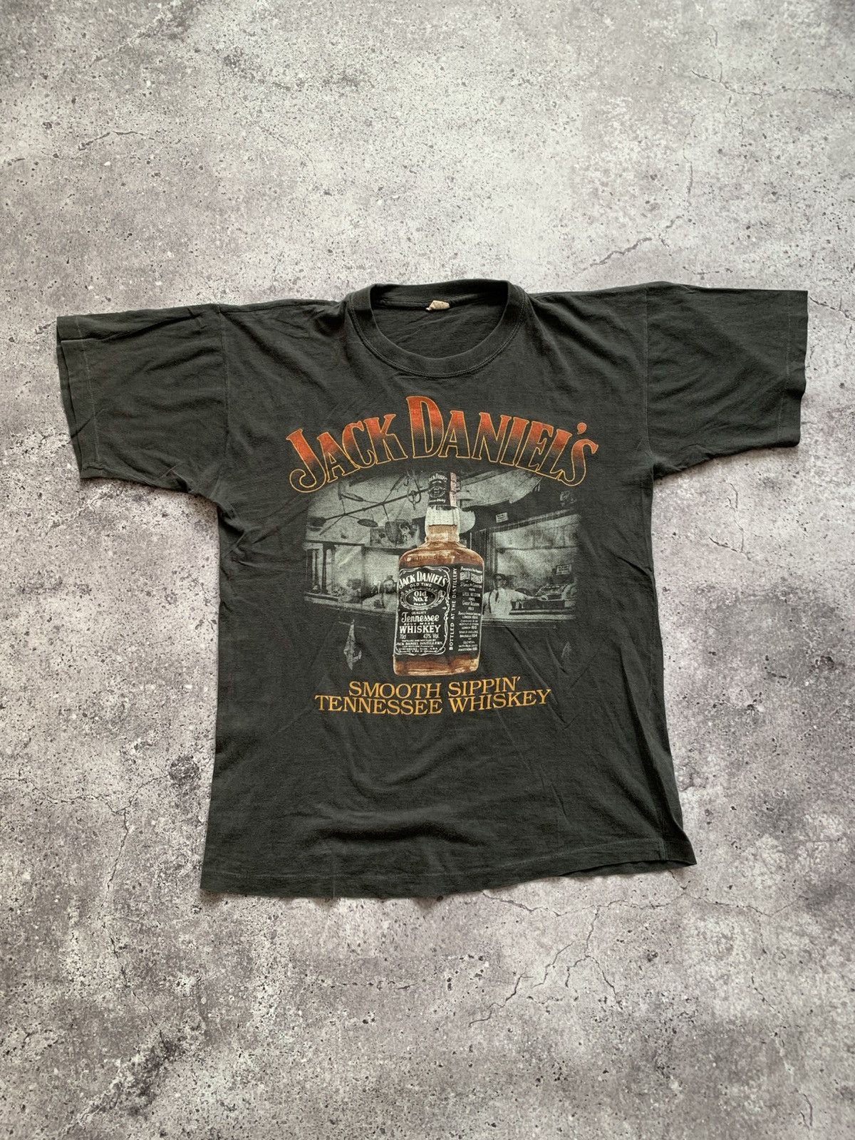 Other 🔥VINTAGE 90s JACK DANIELS GRAPHIC LOGO SIGLE STITCH TSHIRT Size US M / EU 48-50 / 2 - 1 Thumbnail