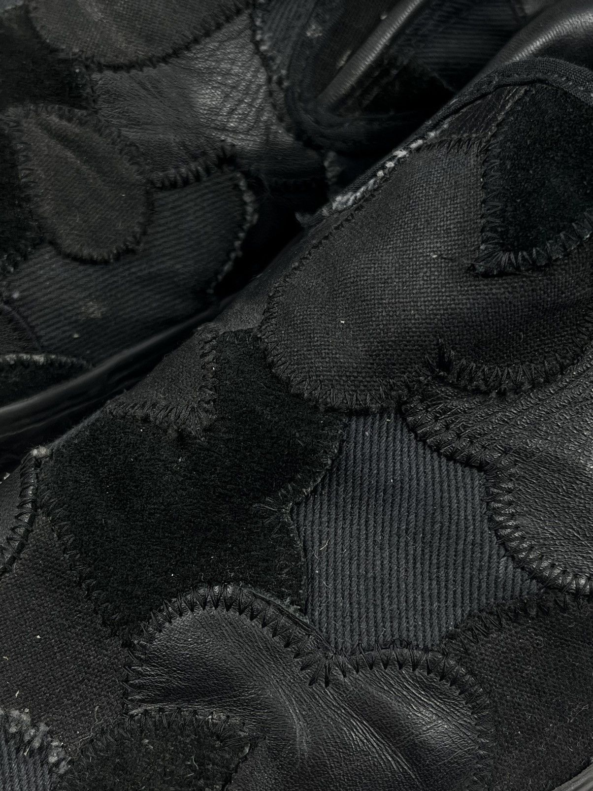 Number (N)ine AW03 Number (N)ine Crying Heart Patchwork Slip On Vans Shoes Size US 9 / EU 42 - 4 Thumbnail
