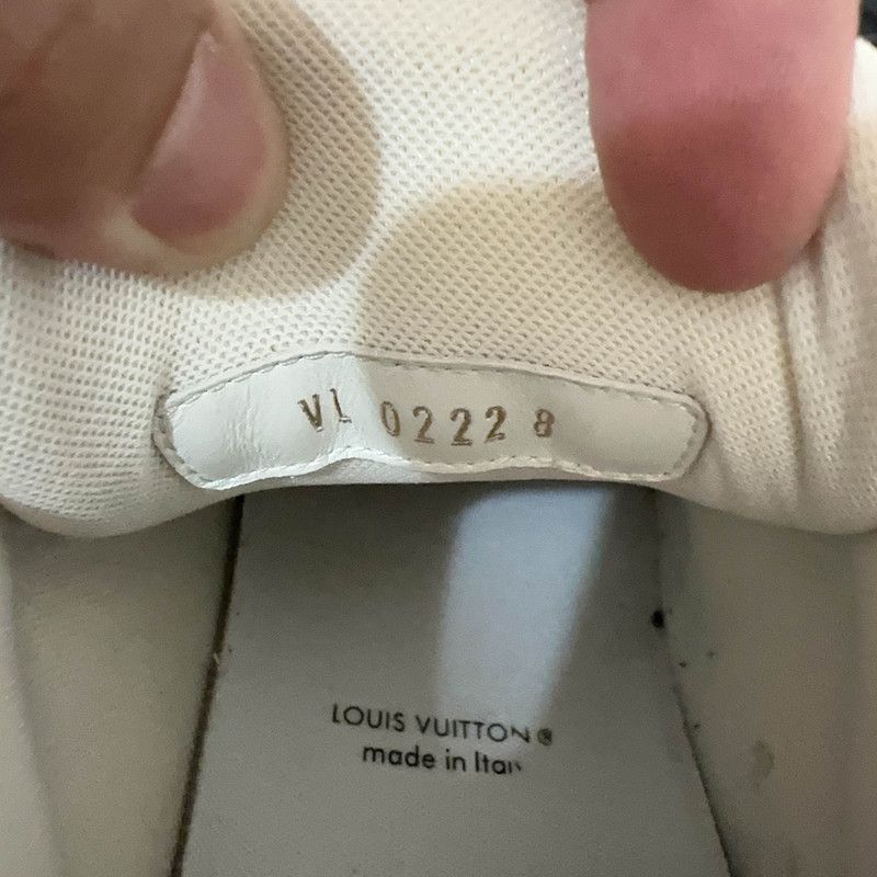 Louis Vuitton Louis Vuitton Blue and White Low-Top Sneakers Size US 8 / IT 38 - 3 Thumbnail