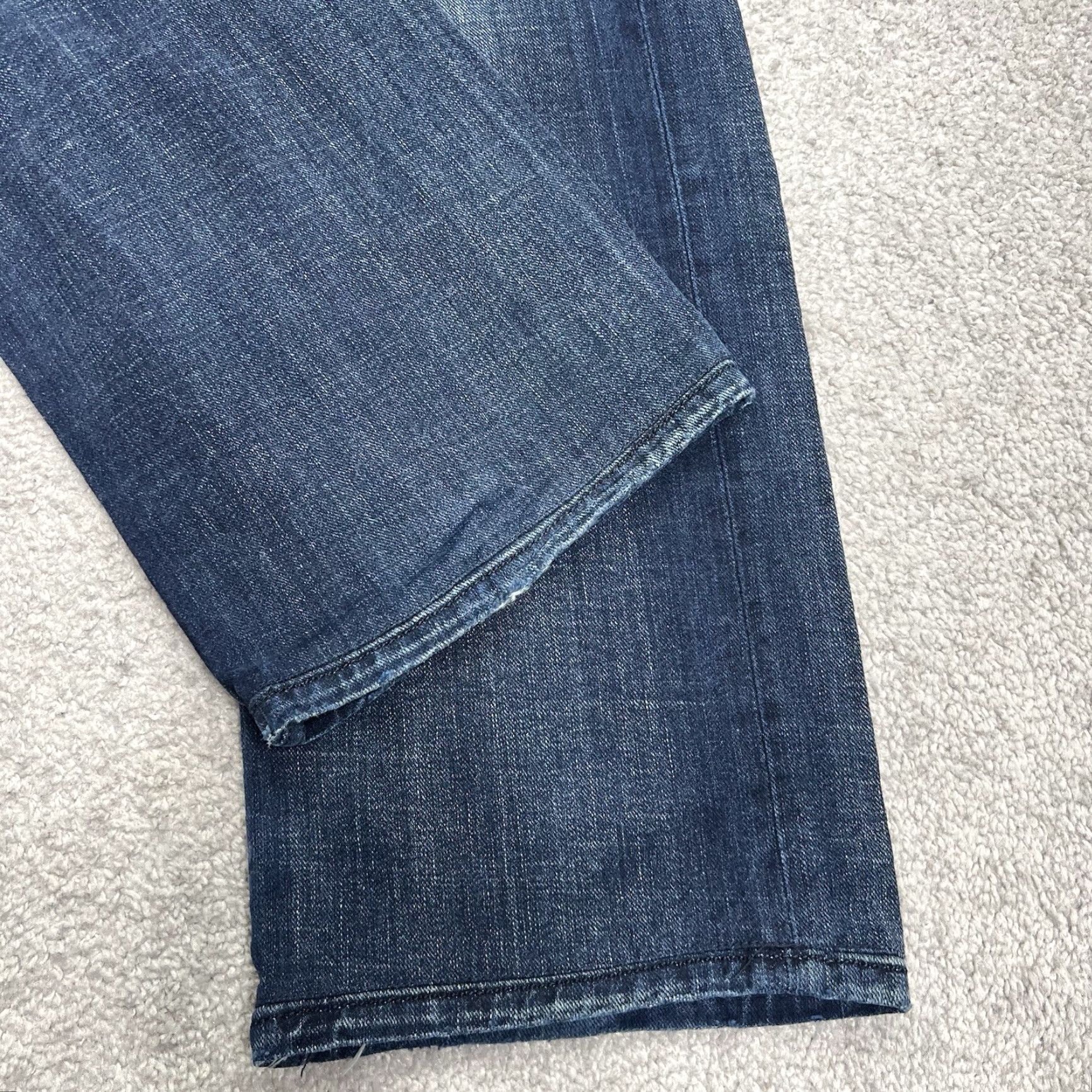 Diesel Diesel Jeans Mens 33x32 Viker Distressed Button Fly Straight Dark Wash Denim Jeans Size US 33 - 4 Thumbnail