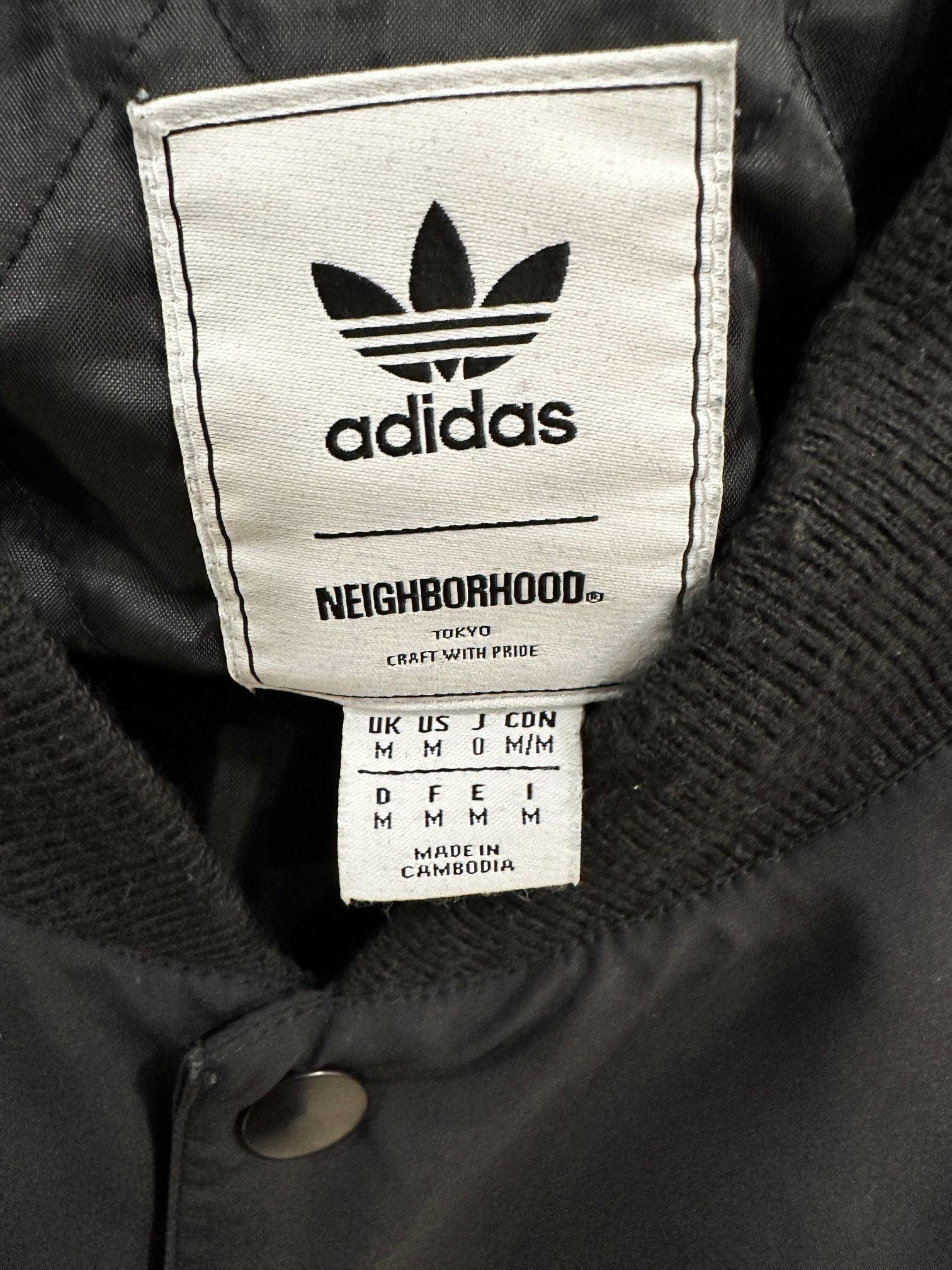 Adidas × Neighborhood adidas Neighborhood Stadium Jacket Black Medium Size US M / EU 48-50 / 2 - 5 Thumbnail