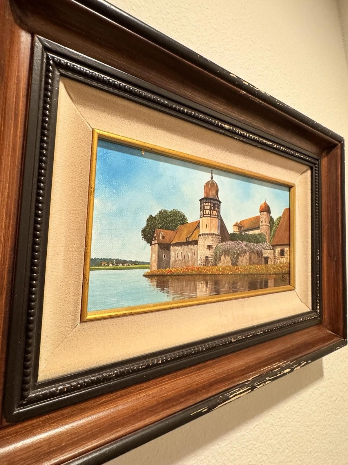 Designer Eugene Schmidt Original Bavaria Germany Landscape Oil COA Size ONE SIZE - 9 Thumbnail