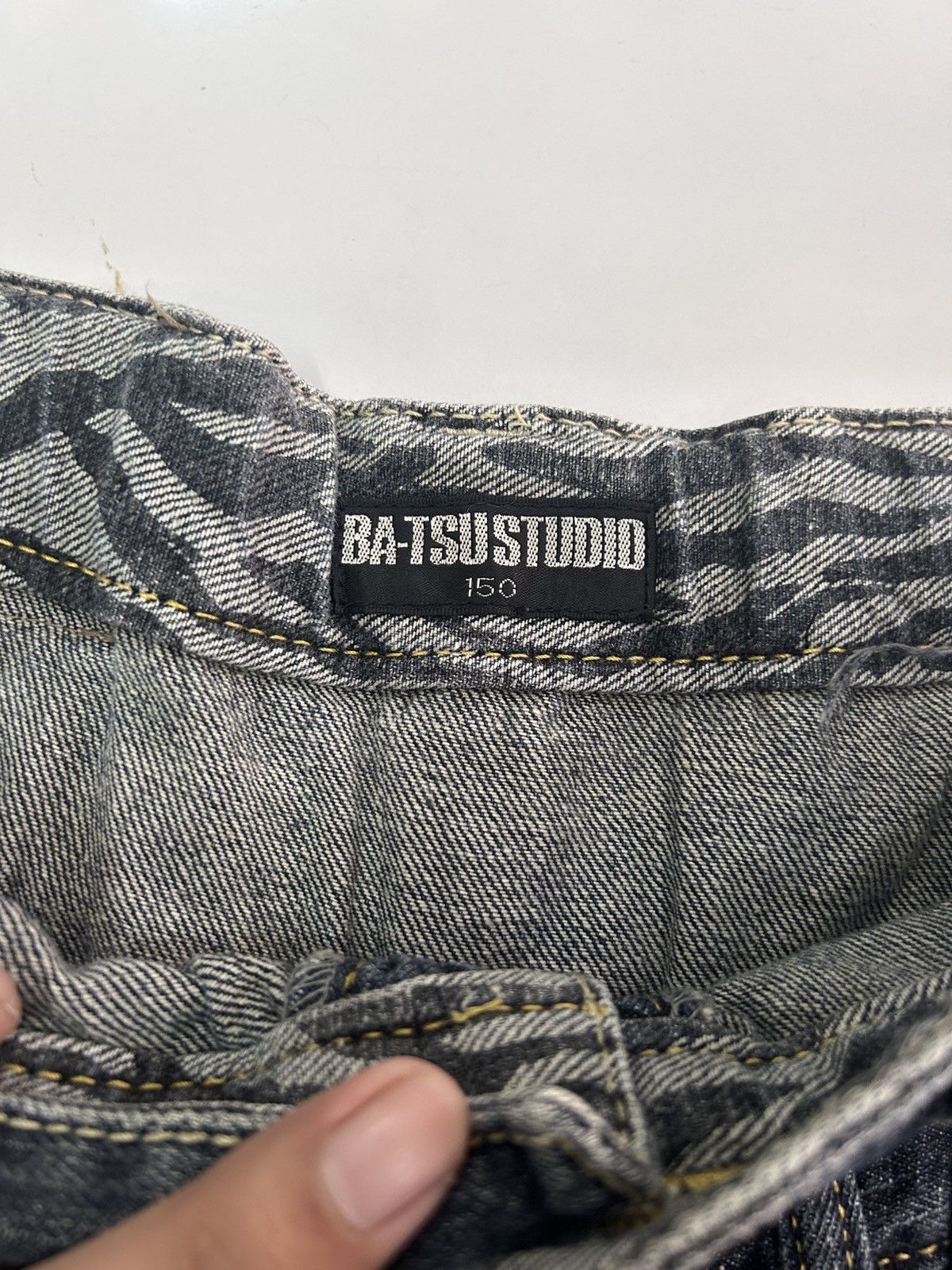 Japanese Brand × Vintage 💥Vintage Japanese Denim Distressed Punk Style Jeans Size US 28 / EU 44 - 11 Thumbnail