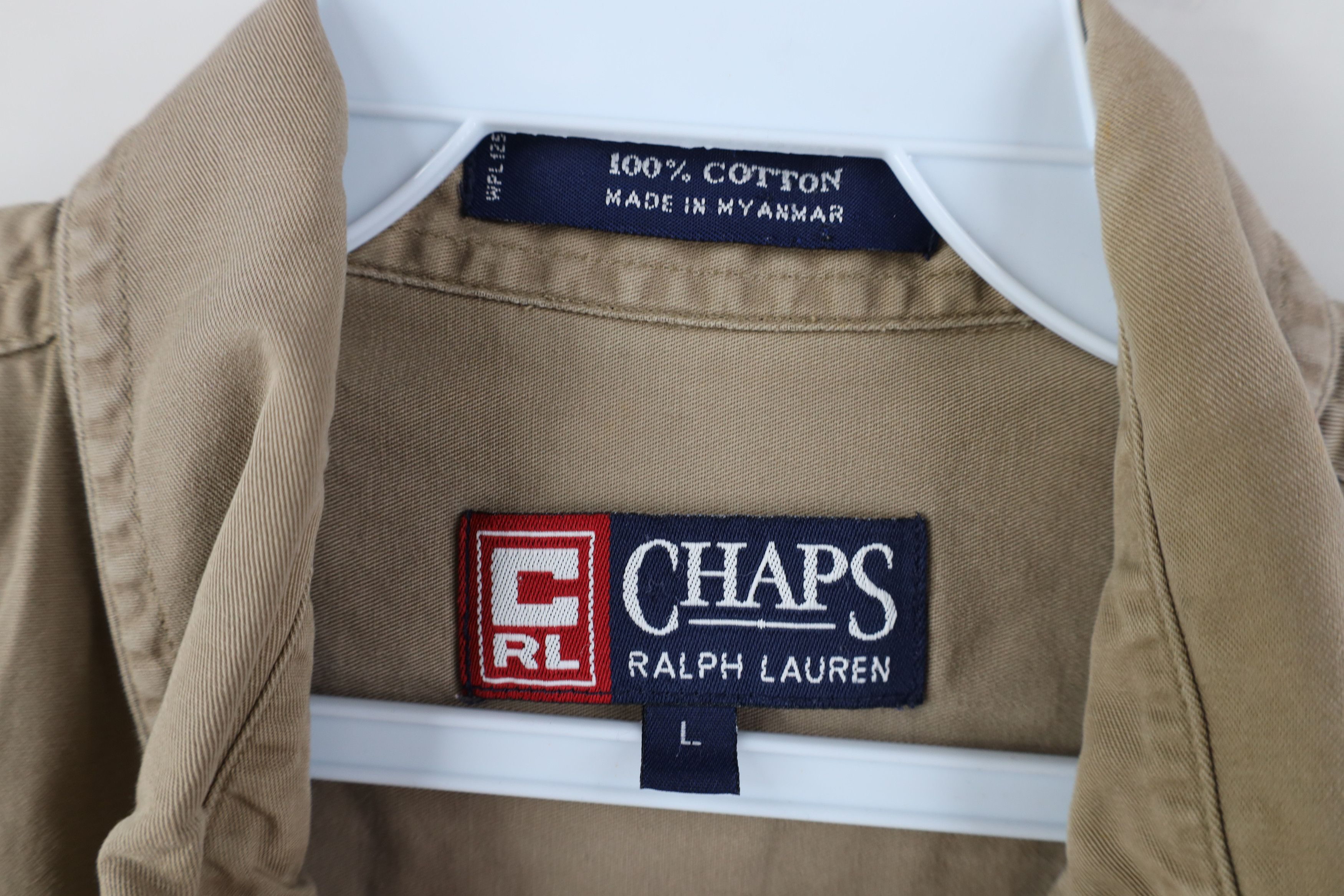 Ralph Lauren Vintage 90s Chaps Ralph Lauren Crest Button Down Shirt Size US L / EU 52-54 / 3 - 7 Thumbnail