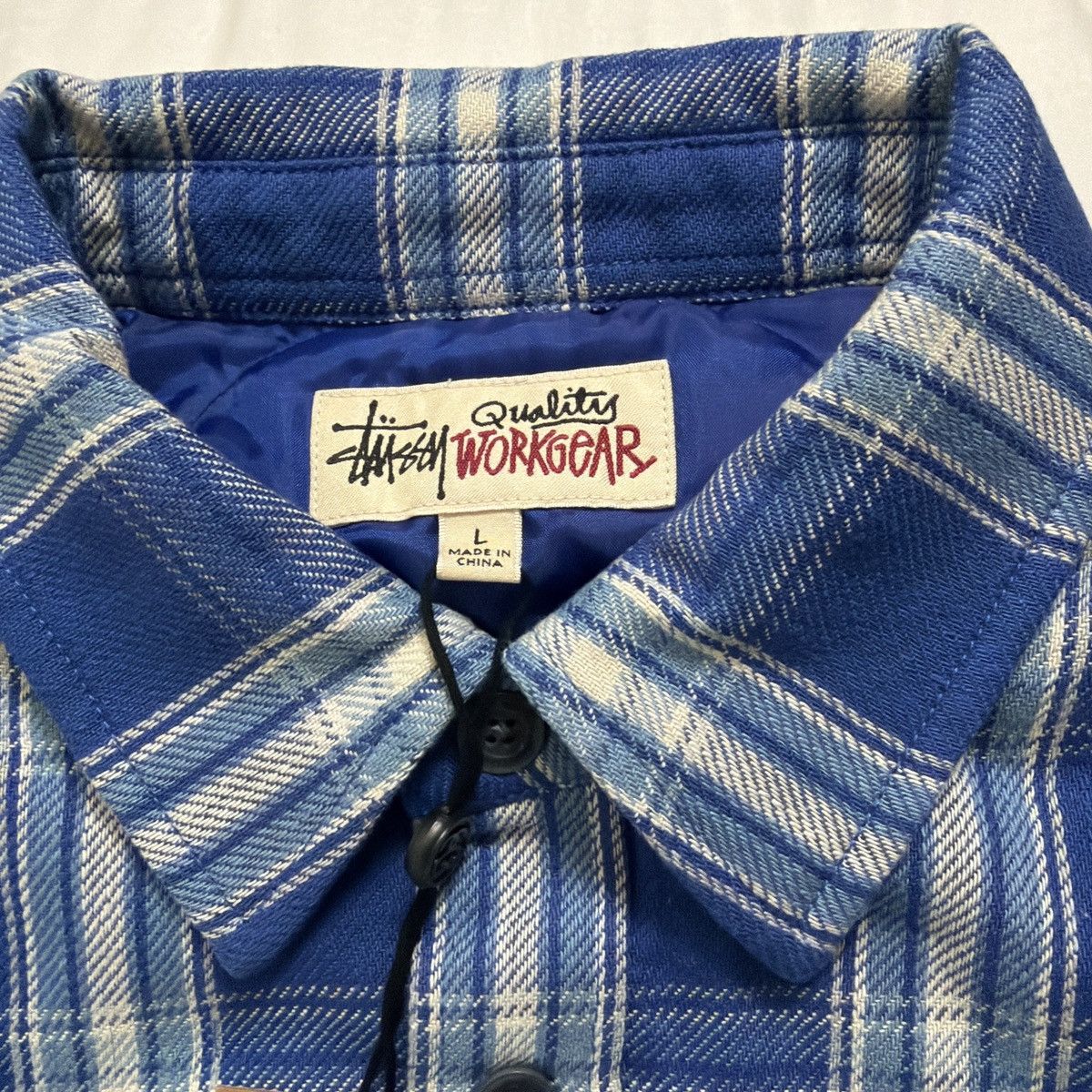 Stussy Stussy Lau Workgear Plaid Shirt Jacket Size US L / EU 52-54 / 3 - 4 Thumbnail