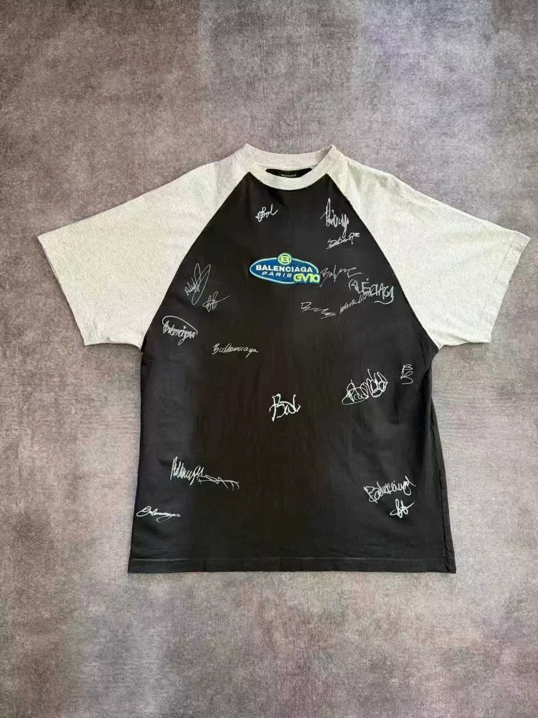 Balenciaga Balenciaga Color Block Logo Short Sleeve T-shirt Size US XS / EU 42 / 0 - 1 Thumbnail