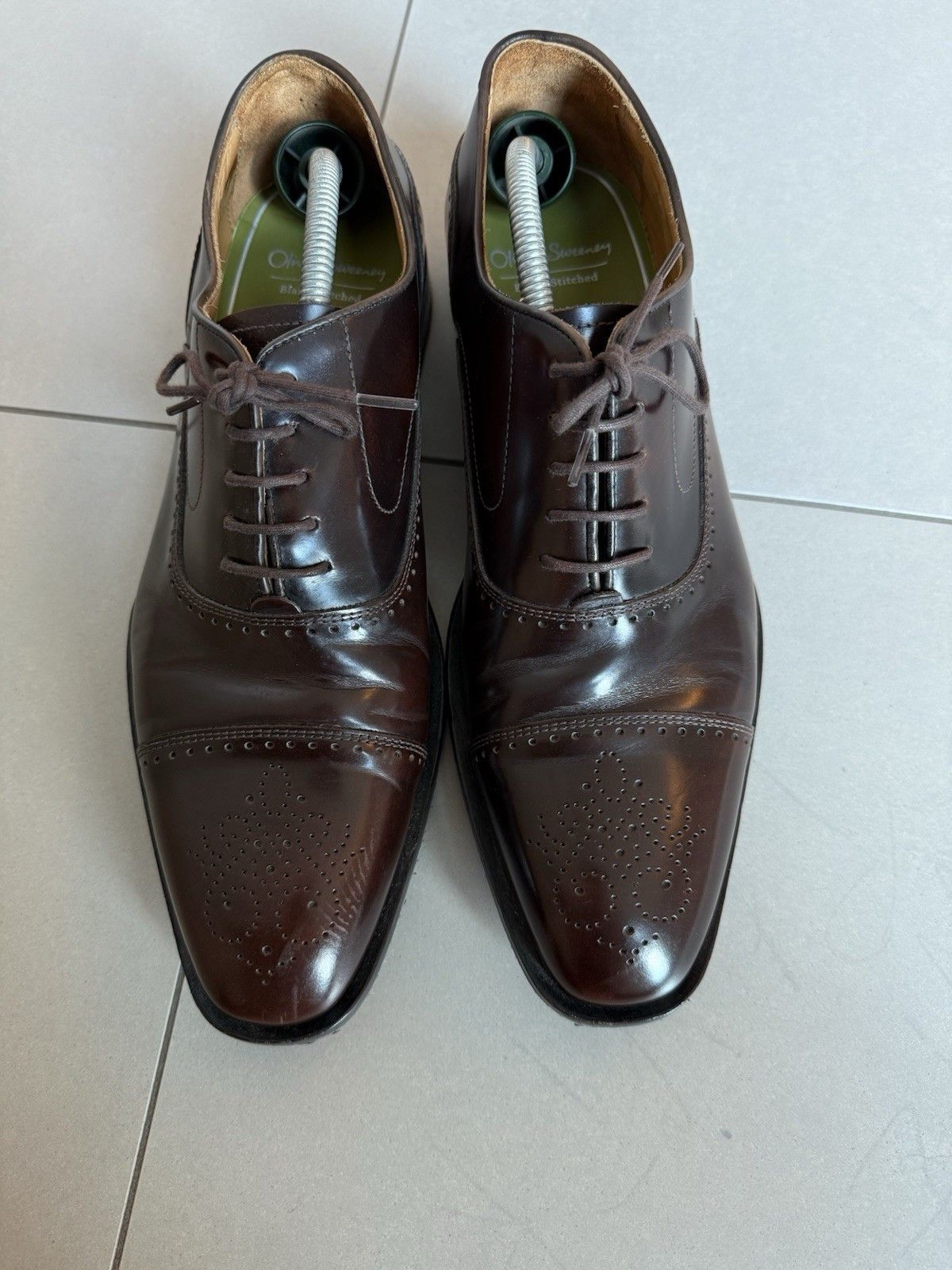 Oliver Sweeney Oliver Sweeney Cascais Oxford Brogue Mens Leather Shoes Size US 10 / EU 43 - 5 Thumbnail