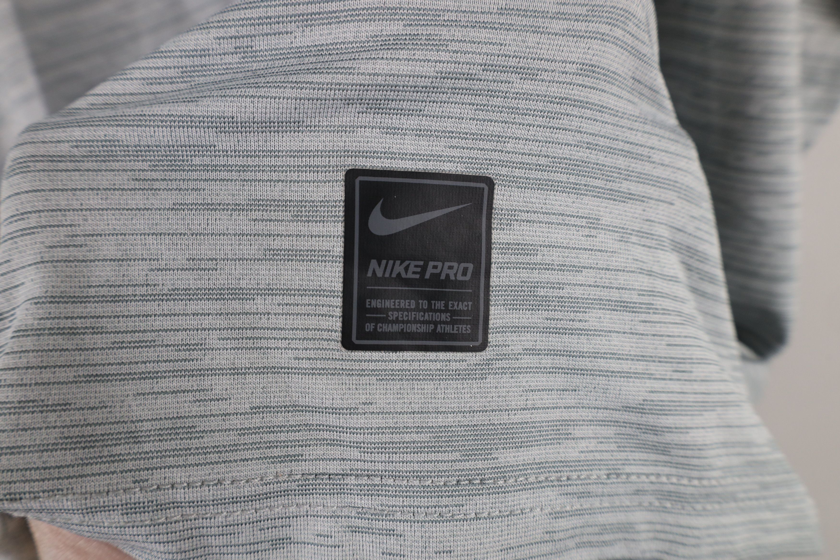 Nike × Vintage Nike Pro Center Swoosh Short Sleeve Training T-Shirt Gray Size US XL / EU 56 / 4 - 5 Thumbnail