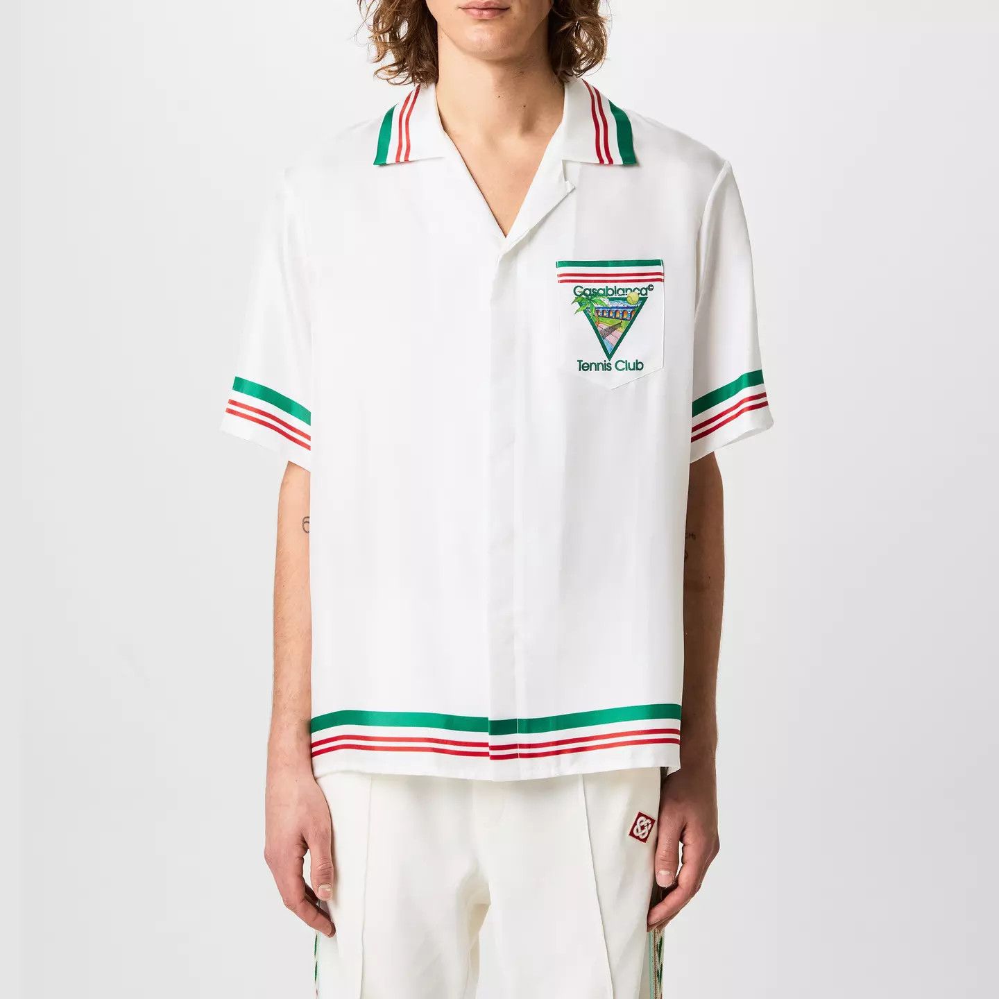 Casablanca o1g2r1mq0426 Tennis Club Bowling Shirt in Multicolor Size US S / EU 44-46 / 1 - 2 Thumbnail