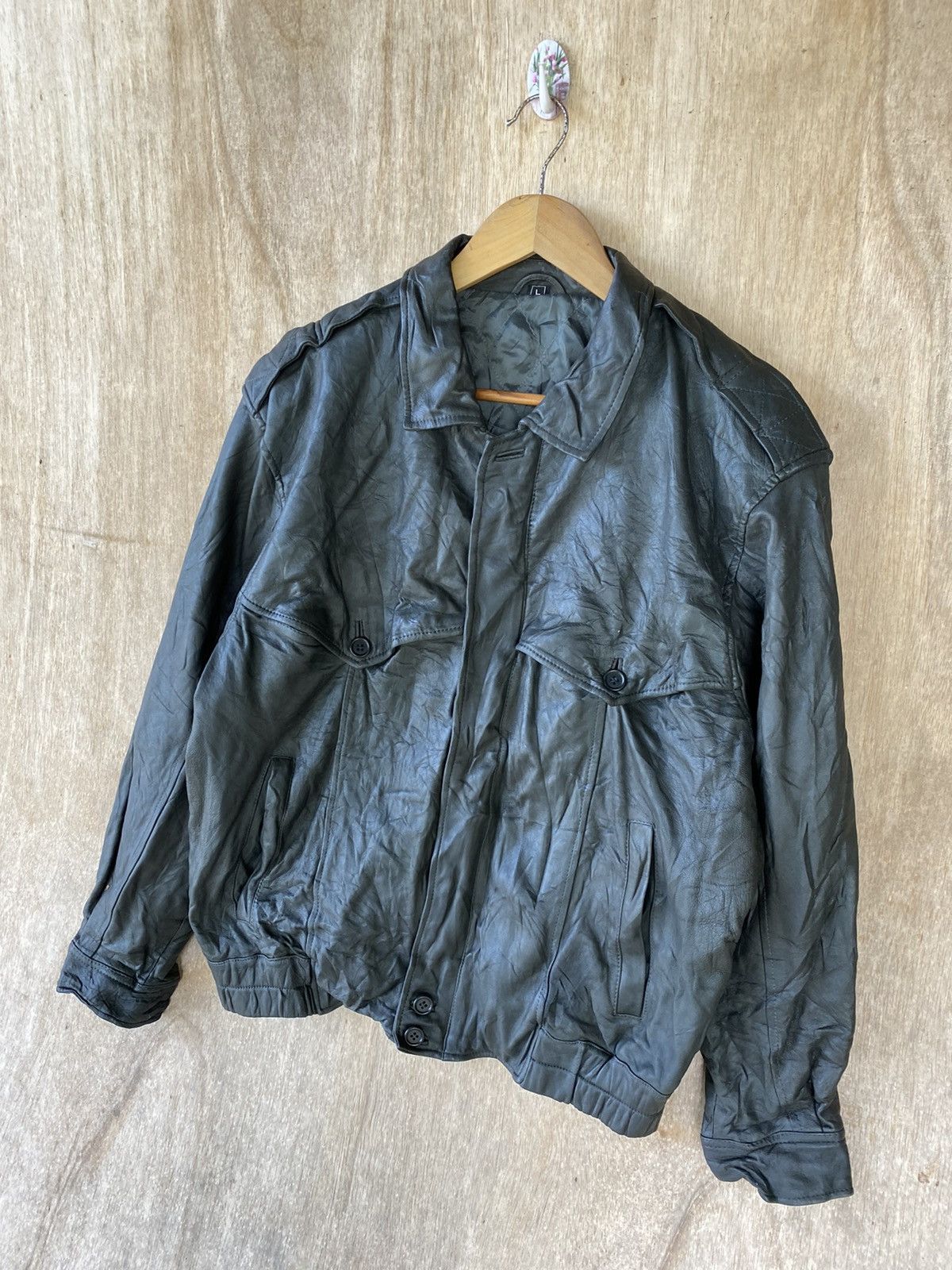 Vintage 👘SALE👘JUBIAN TOKYO FUR VINTAGE LEATHER JACKET Size US M / EU 48-50 / 2 - 5 Thumbnail