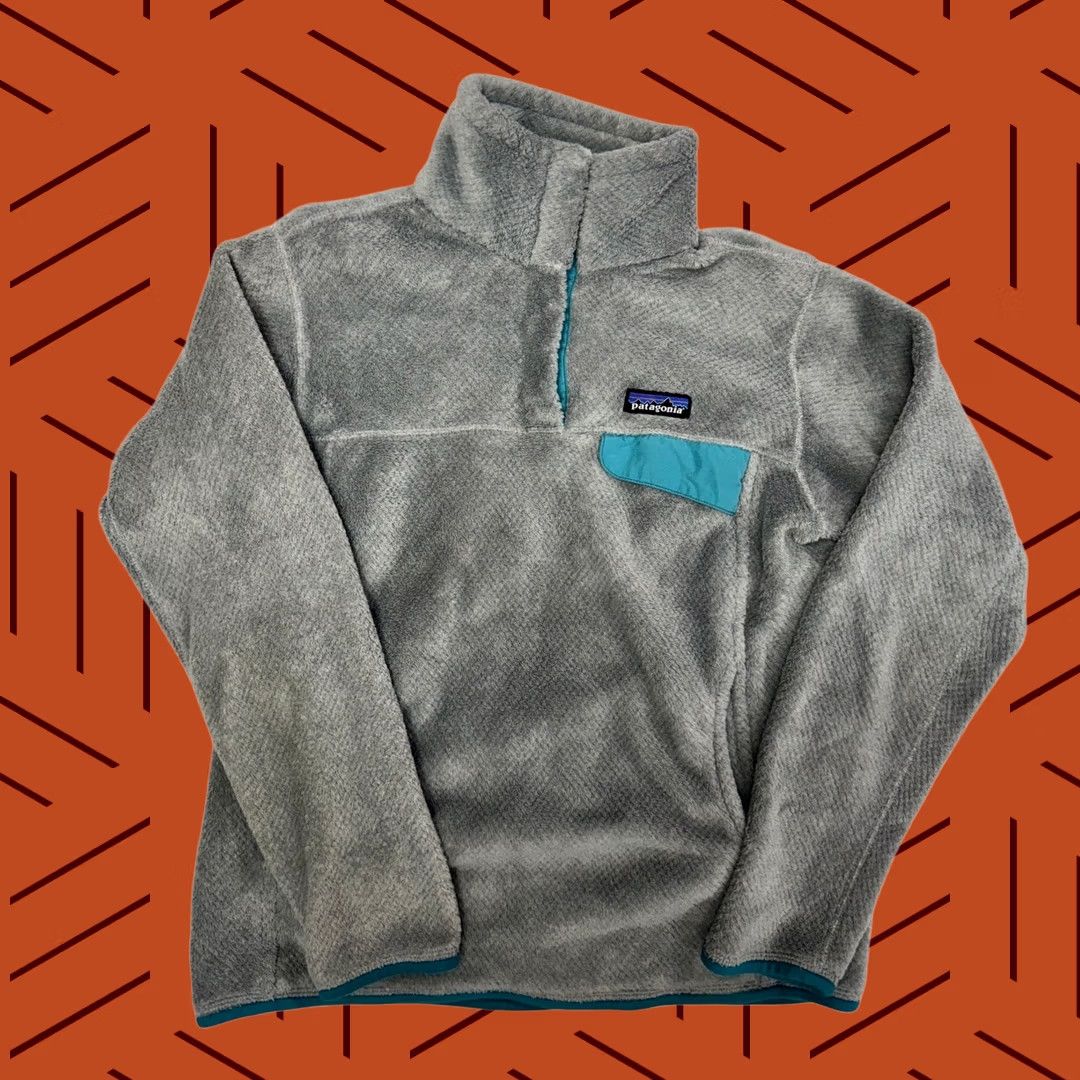 Patagonia Patagonia Re-Tool Snap-T Pullover Fleece Grey Teal Womens Medium Size M / US 6-8 / IT 42-44 - 1 Thumbnail