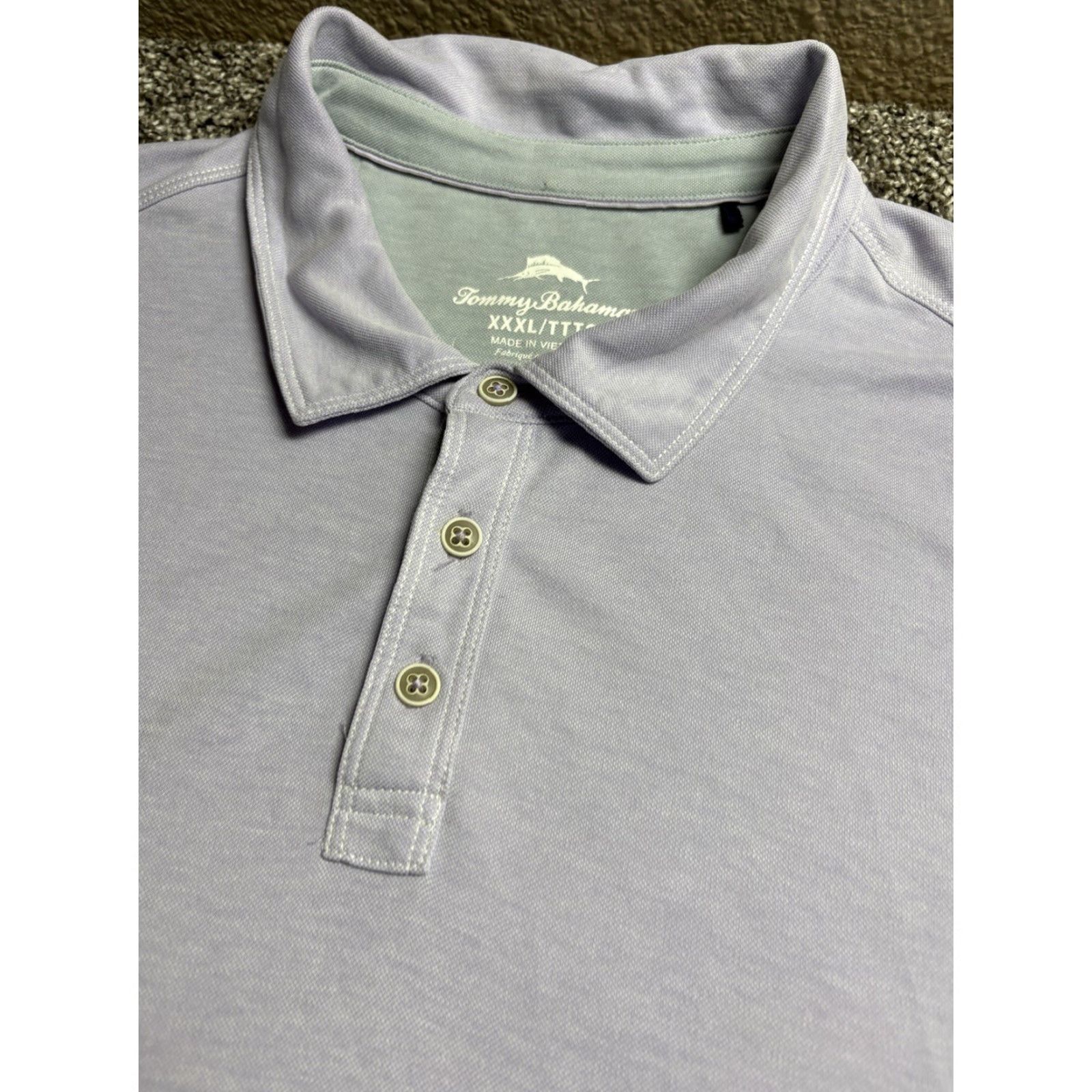 Tommy Bahama VINTAGE Tommy Bahama Polo Mens 3XL Purple Blend Knit Golf Tencel Poly Blend Shirt Mens Size US XXL / EU 58 / 5 - 2 Thumbnail
