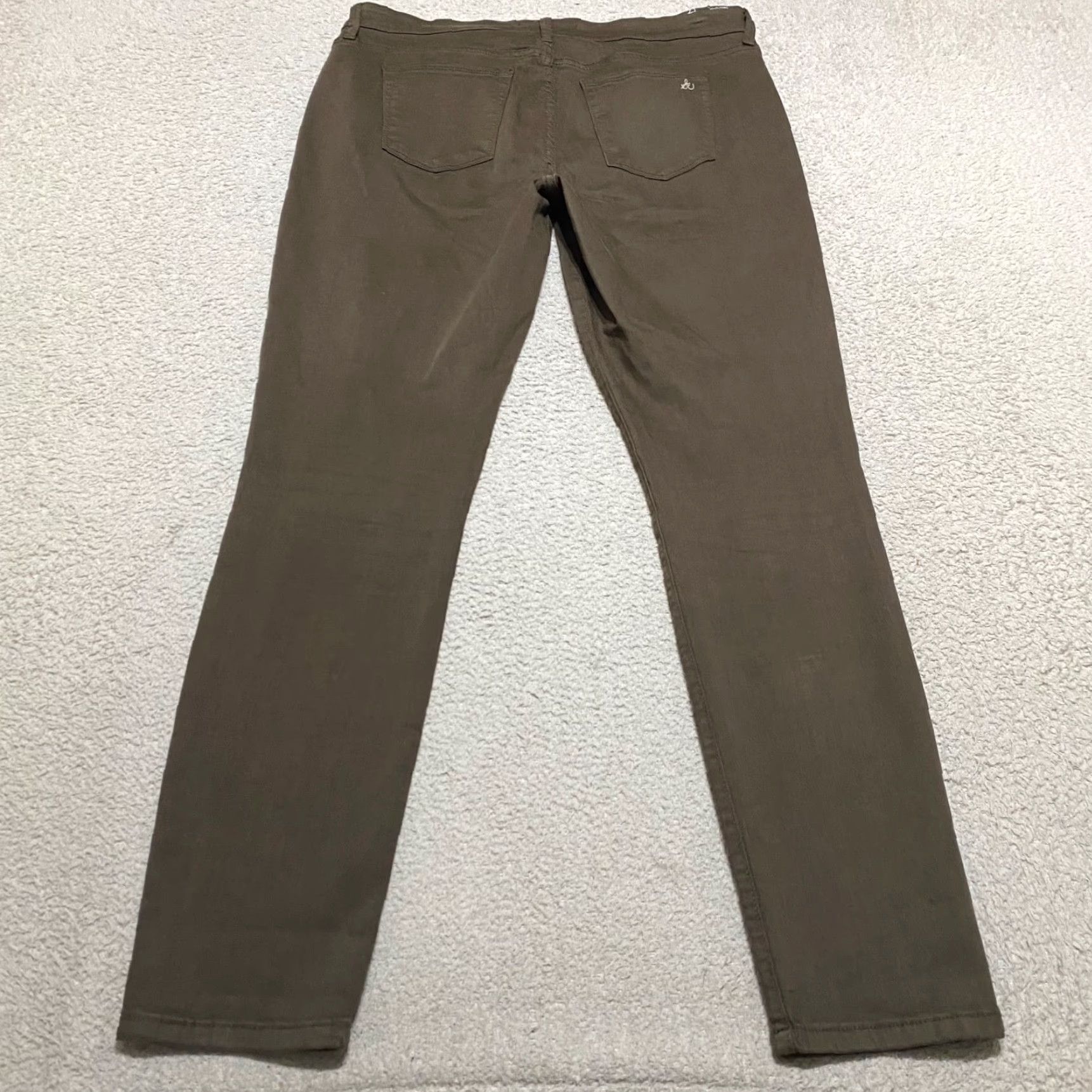 Sam Edelman Sam Edelman Jeans Womens Regular Size 16 Brown Mid Rise Skinny 30 Inseam 5-Pocket Design Size 38" / US 16 / IT 52 - 2 Thumbnail